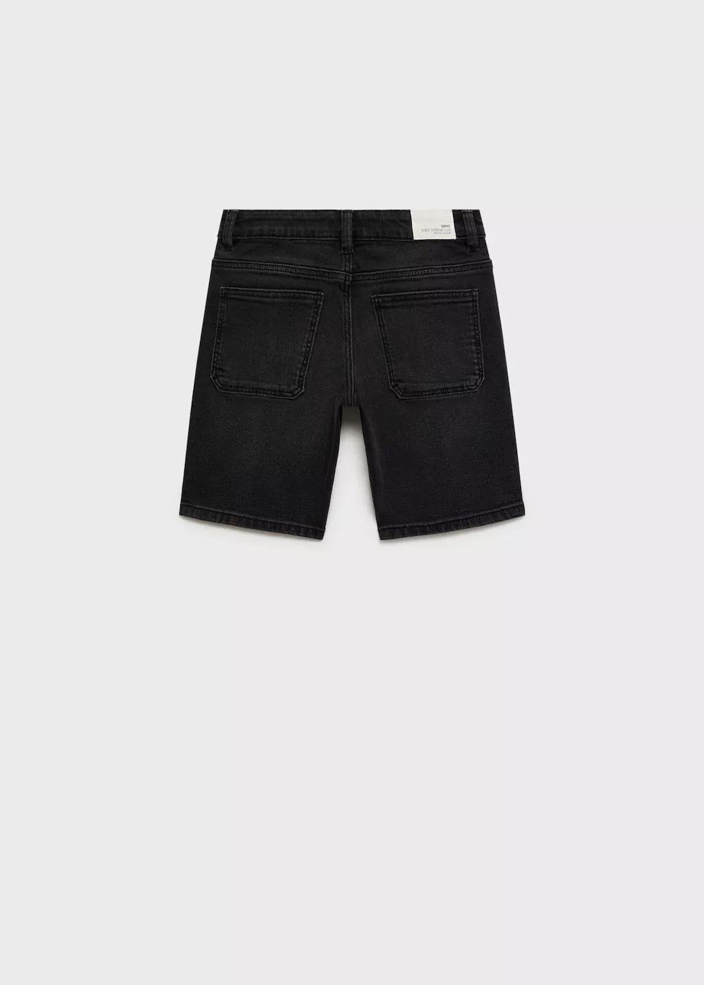 Grey Denim Bermuda Shorts, Kids Boy, , large image number 1