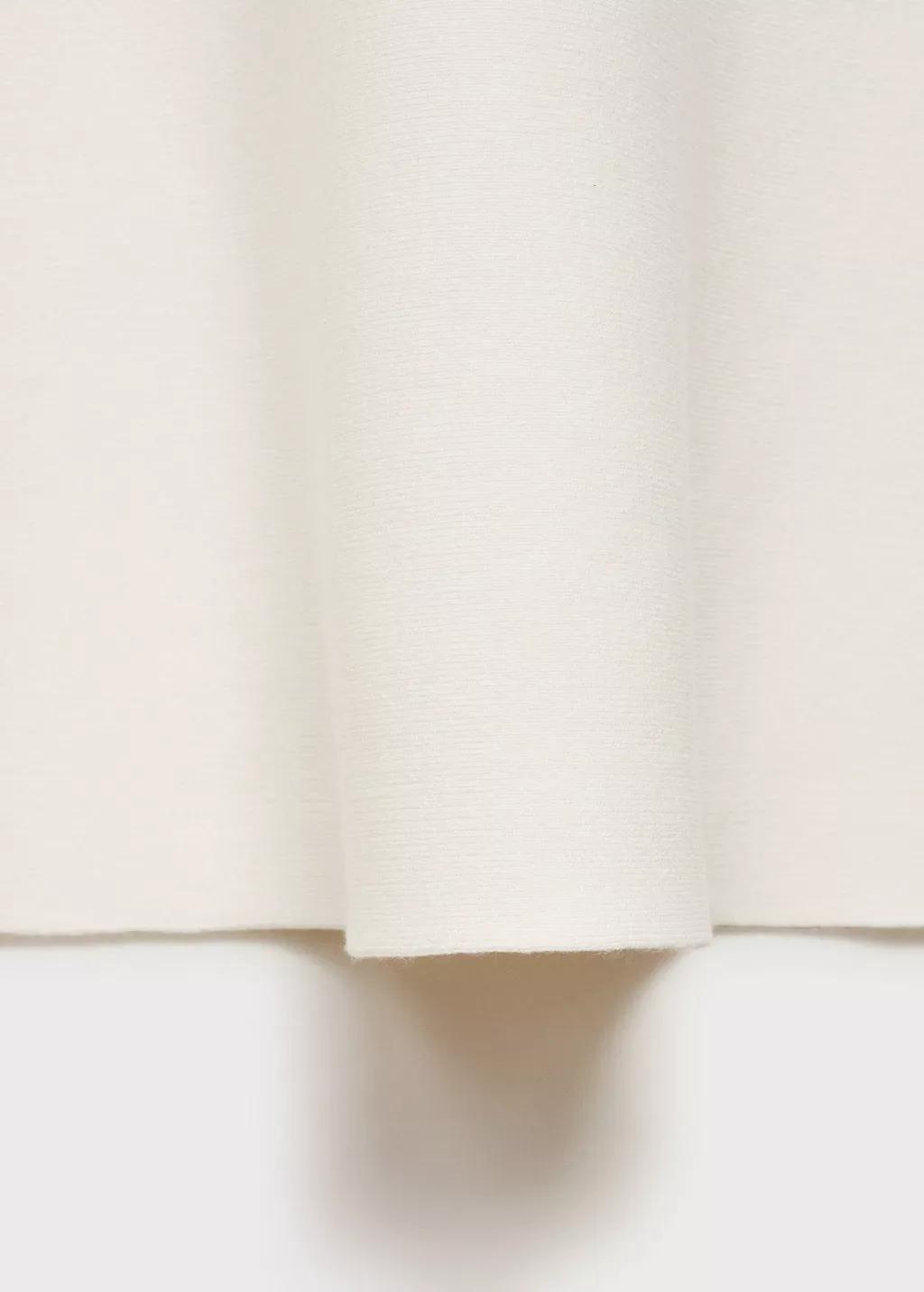 Beige Peplum Knit Skirt, , large image number 2
