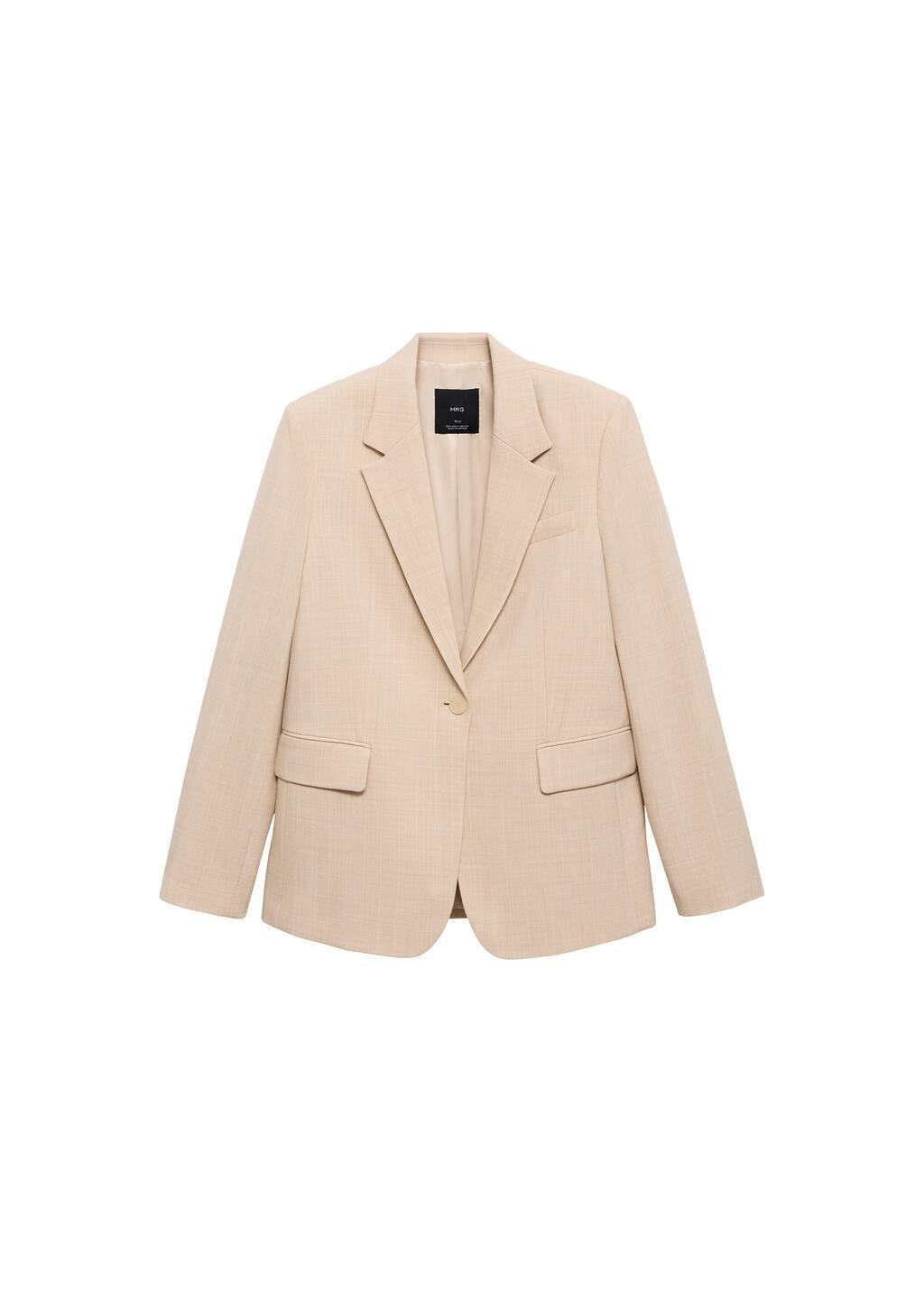 Pink Lt Pastel Structured Suit Jacket, , large image number 3