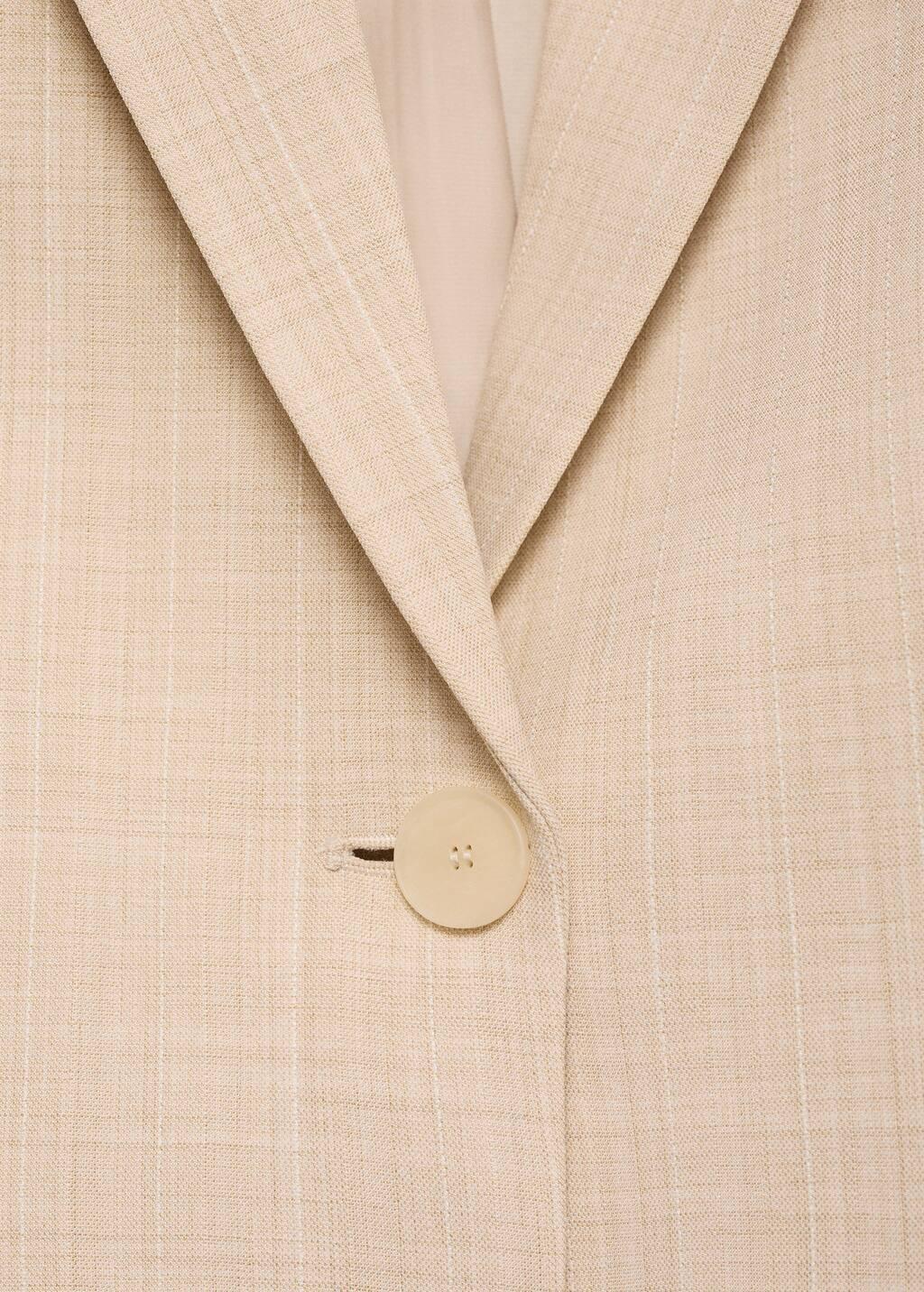 Pink Lt Pastel Structured Suit Jacket, , large image number 5
