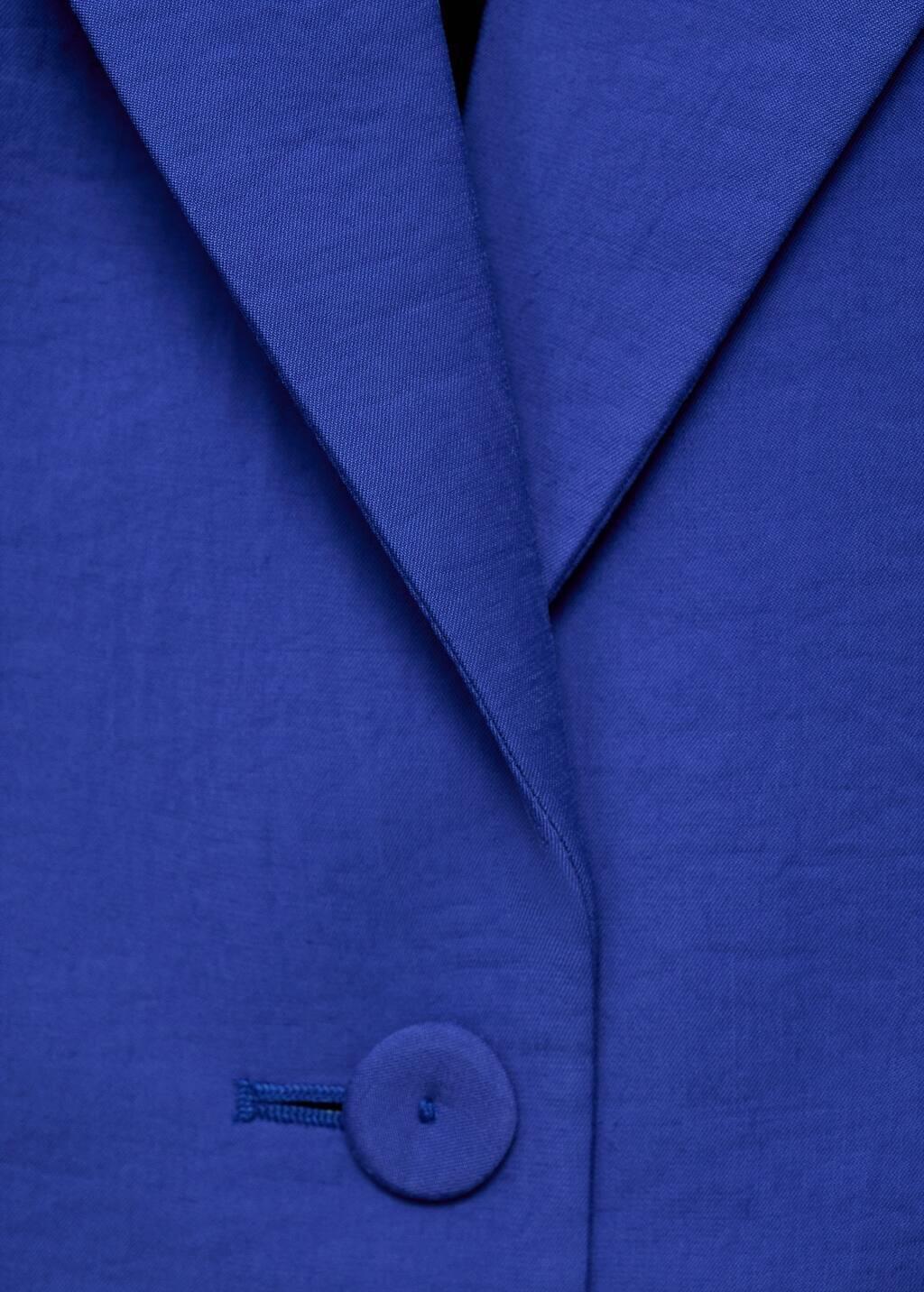 MEDIUM BLUE Structured suit jacket, , large image number 4