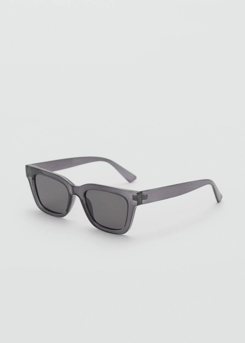 Grey Squared Frame Sunglasses, 0201_92, large image number 0