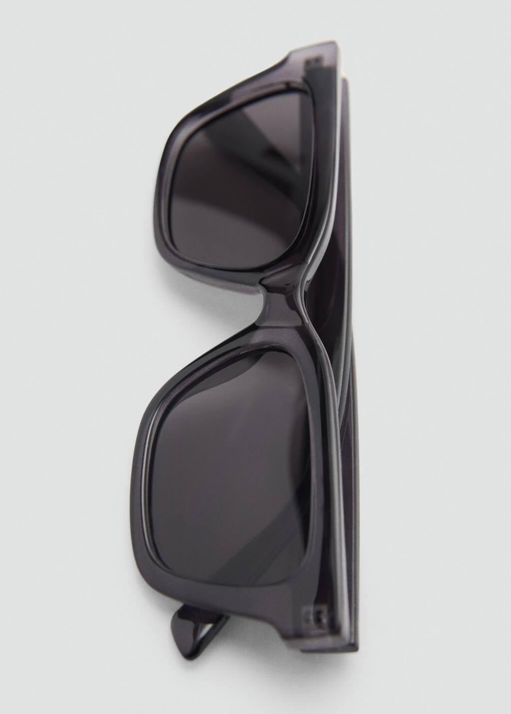 Grey Squared Frame Sunglasses, 0201_92, large image number 2