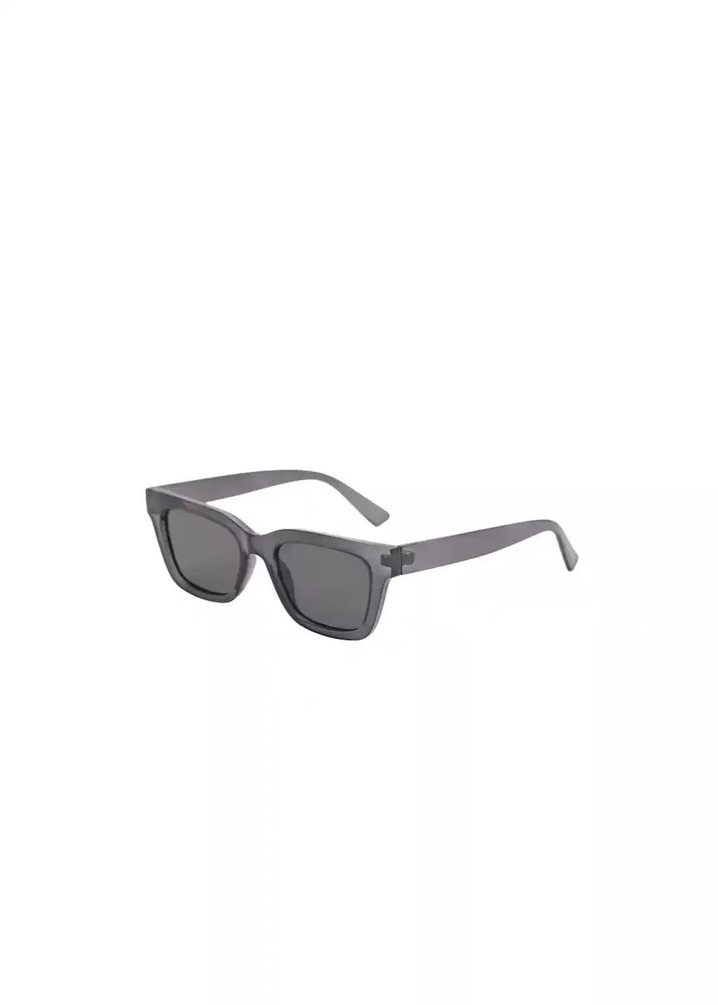 Grey Squared Frame Sunglasses, 0201_92, large image number 3