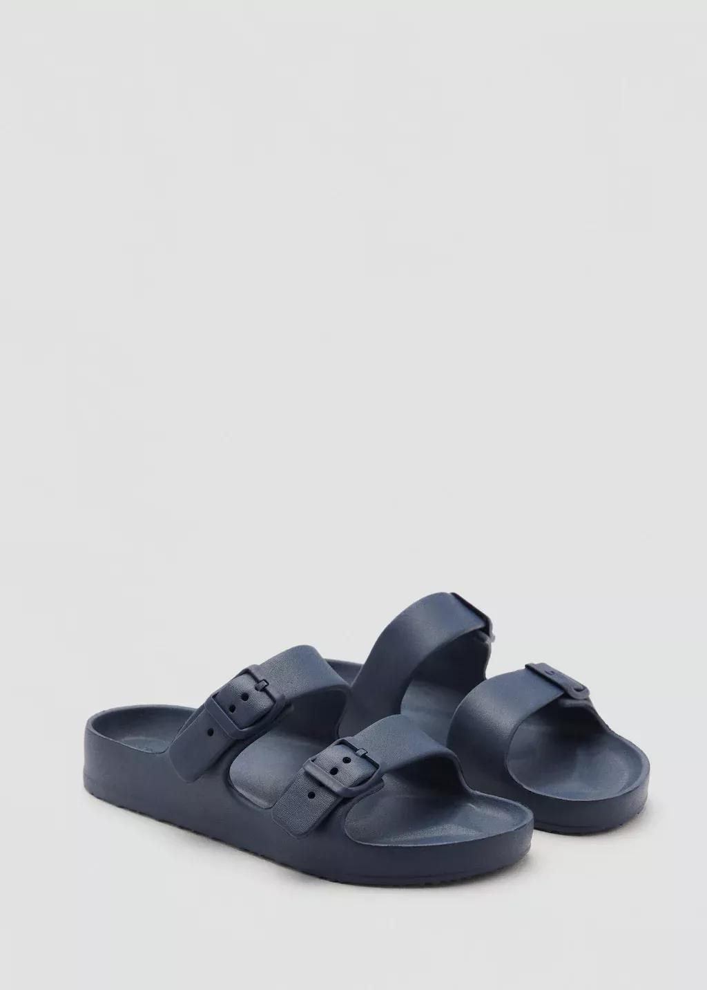 Blue Flip Flops Buckles, Kids Boy, , large image number 0