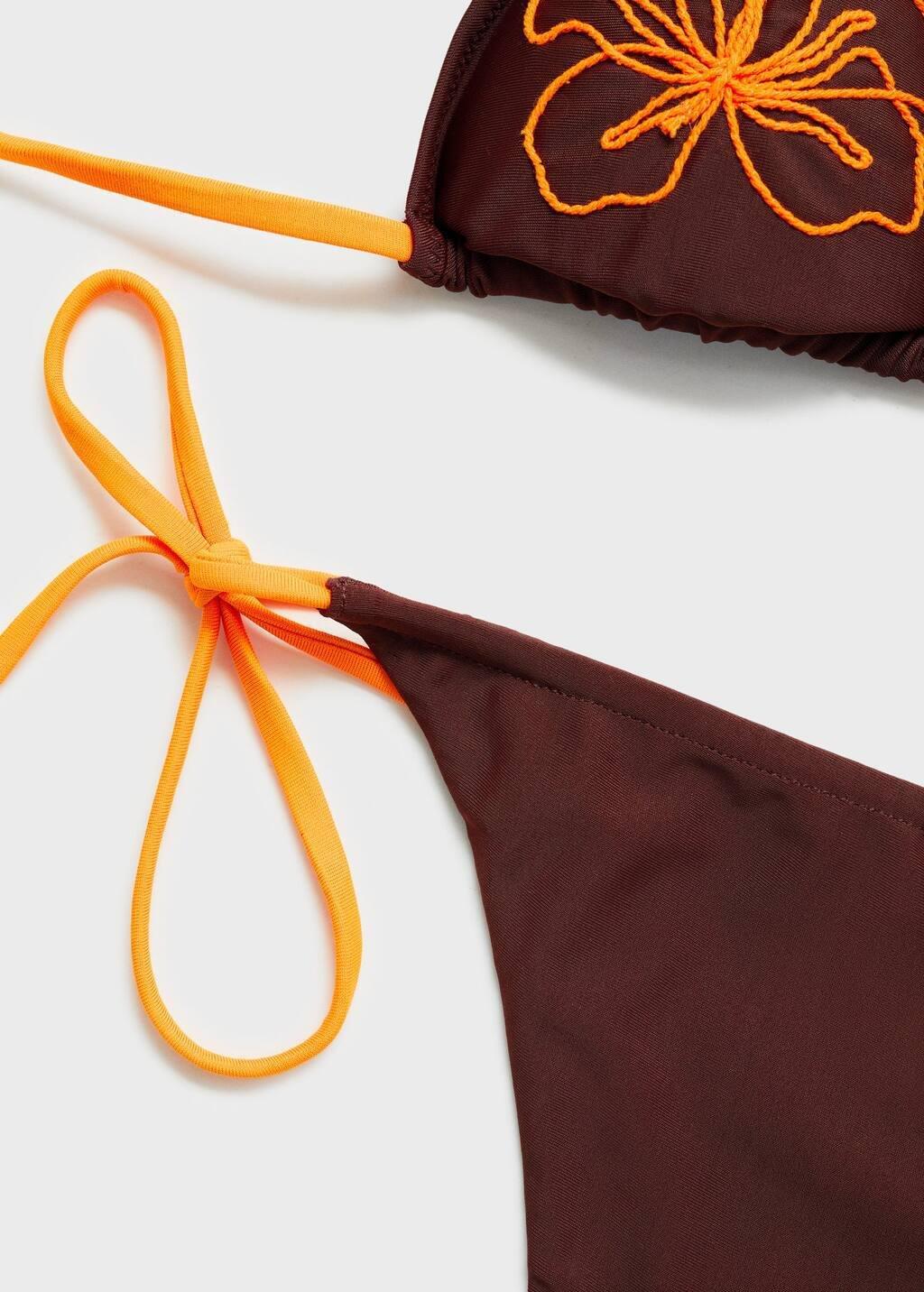 Brown Bikini Bottoms With Bows, , large image number 3