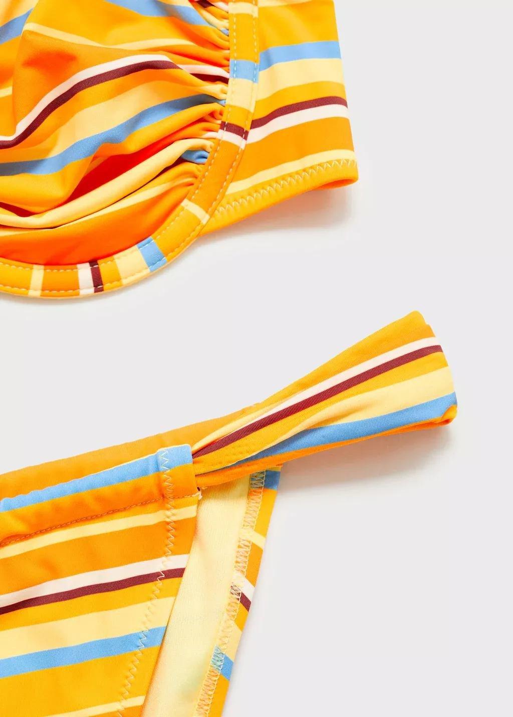 YELLOW Striped bikini bottom, , large image number 3