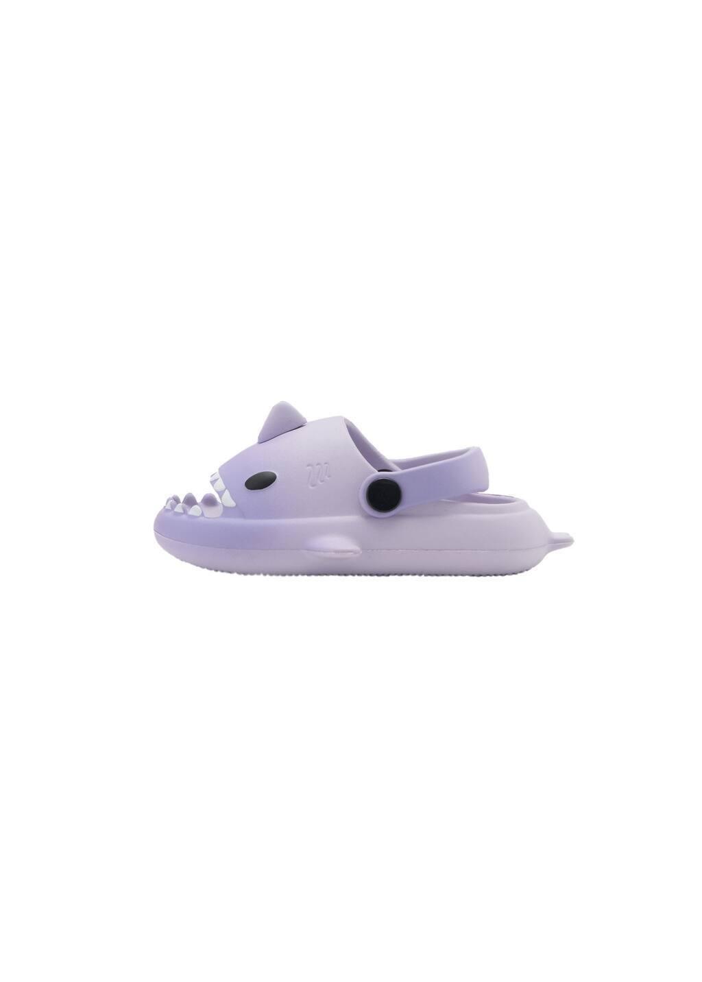 LT-PASTEL PURPLE Shark-design flip-flops, Baby Girl, , large image number 3