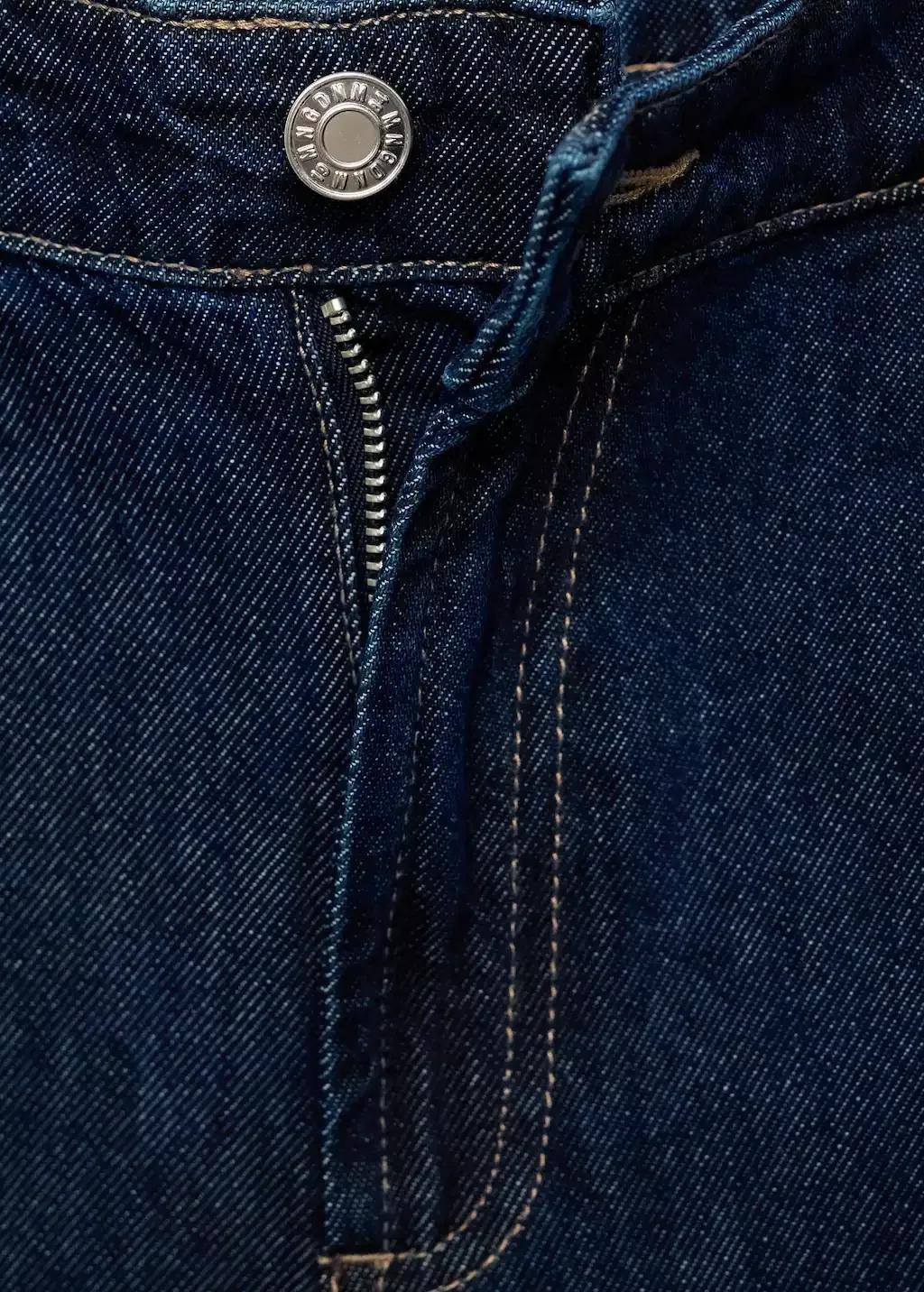 OPEN BLUE Rinse-wash denim pleated bermuda shorts, , large image number 5