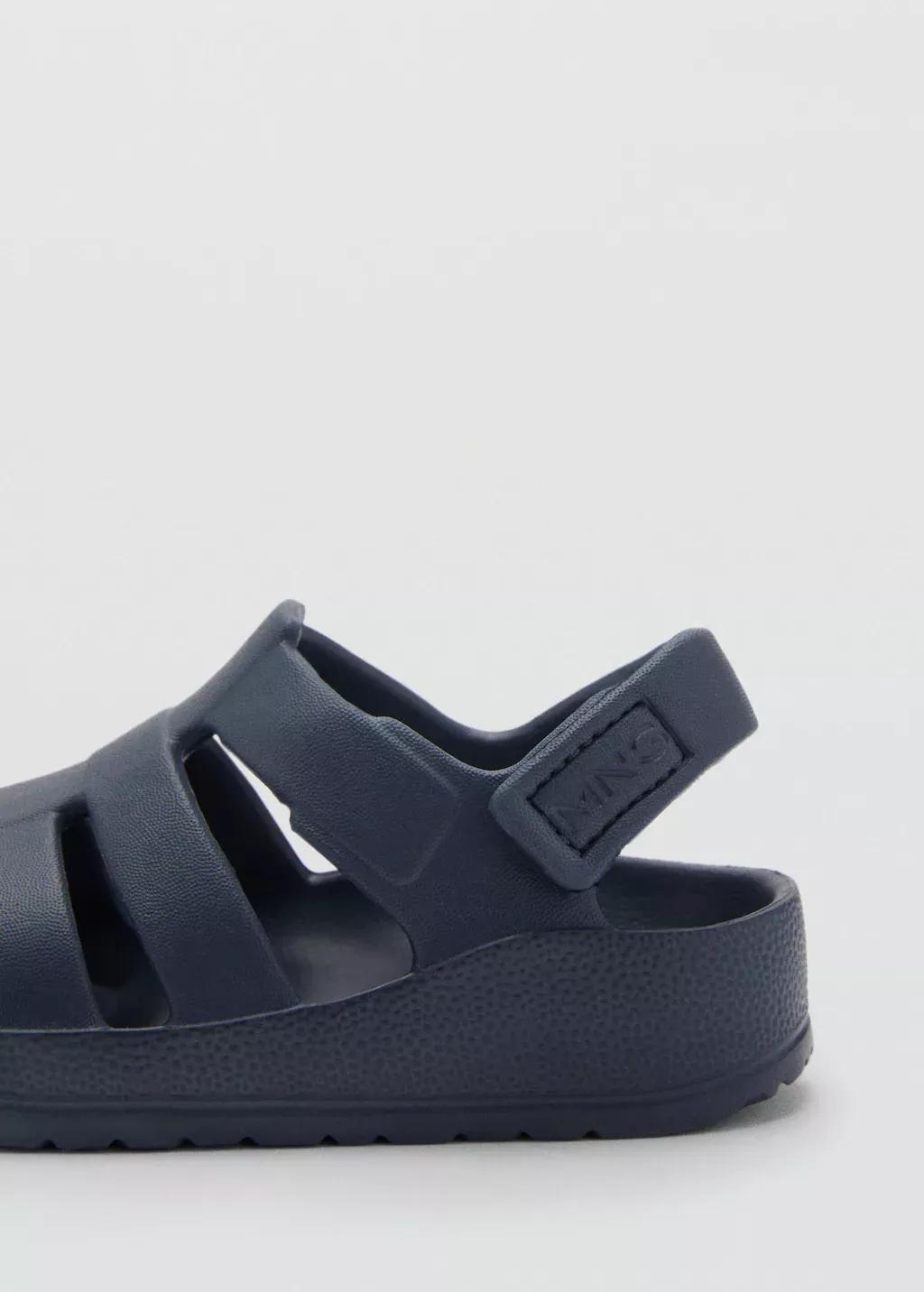 Navy Crab Sandals, Baby Boy, , large image number 1