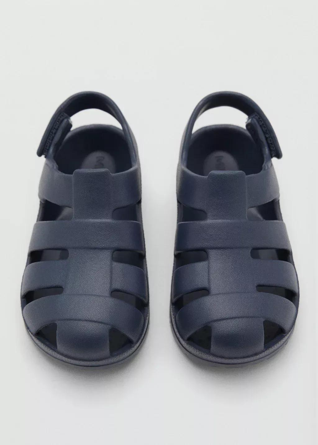 Navy Crab Sandals, Baby Boy, , large image number 3