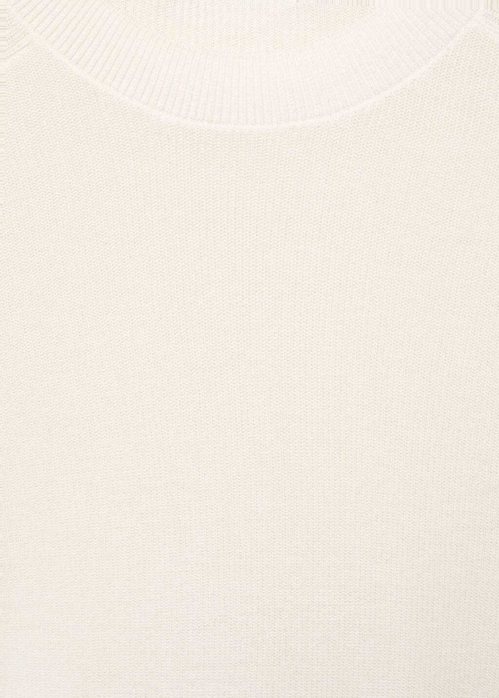 LIGHT BEIGE Fine-knit T-shirt, , large image number 6