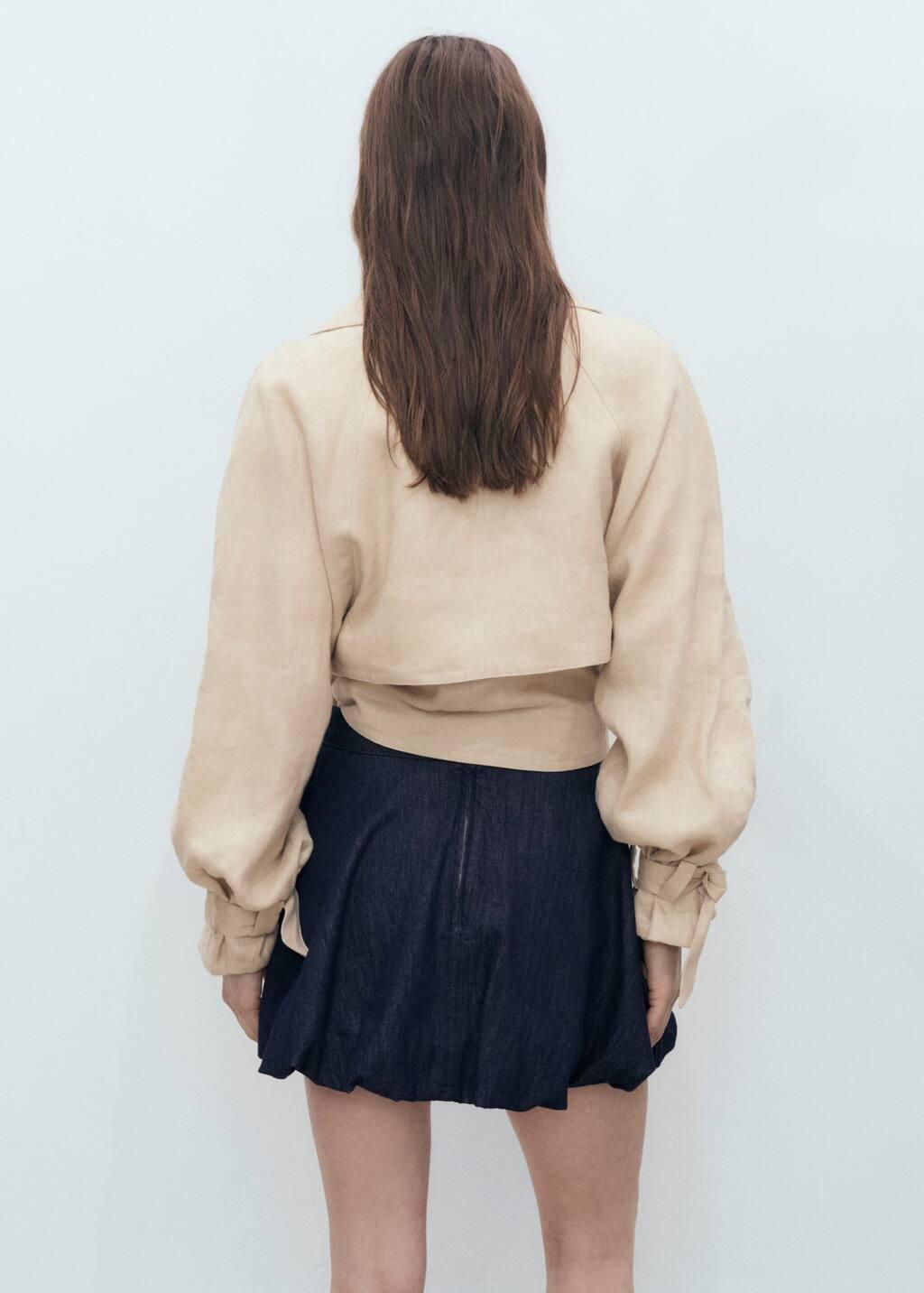 Blue Balloon Denim Skirt, , large image number 4