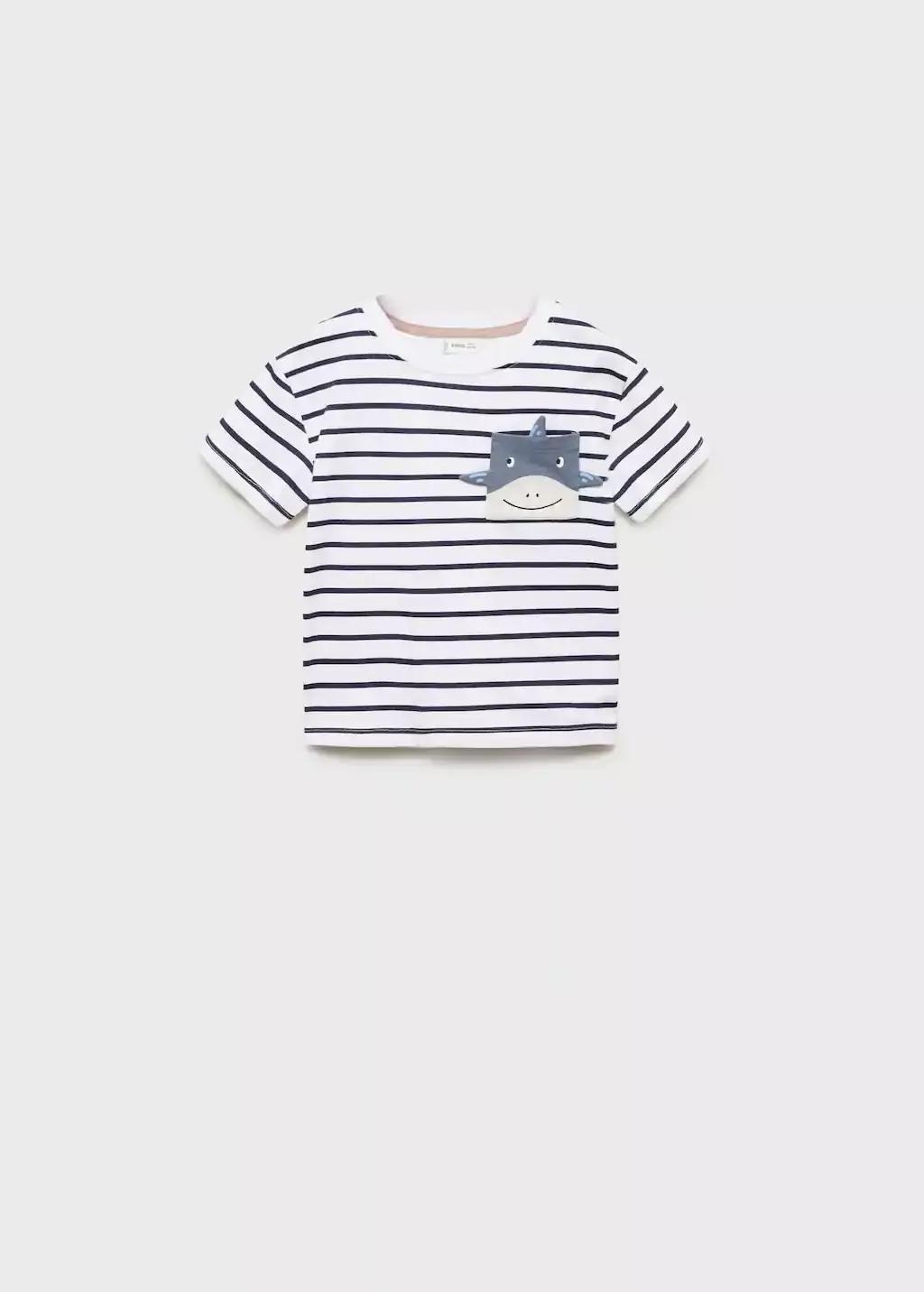 Navy Patch Pocket T-Shirt, Baby Boy, , large image number 0
