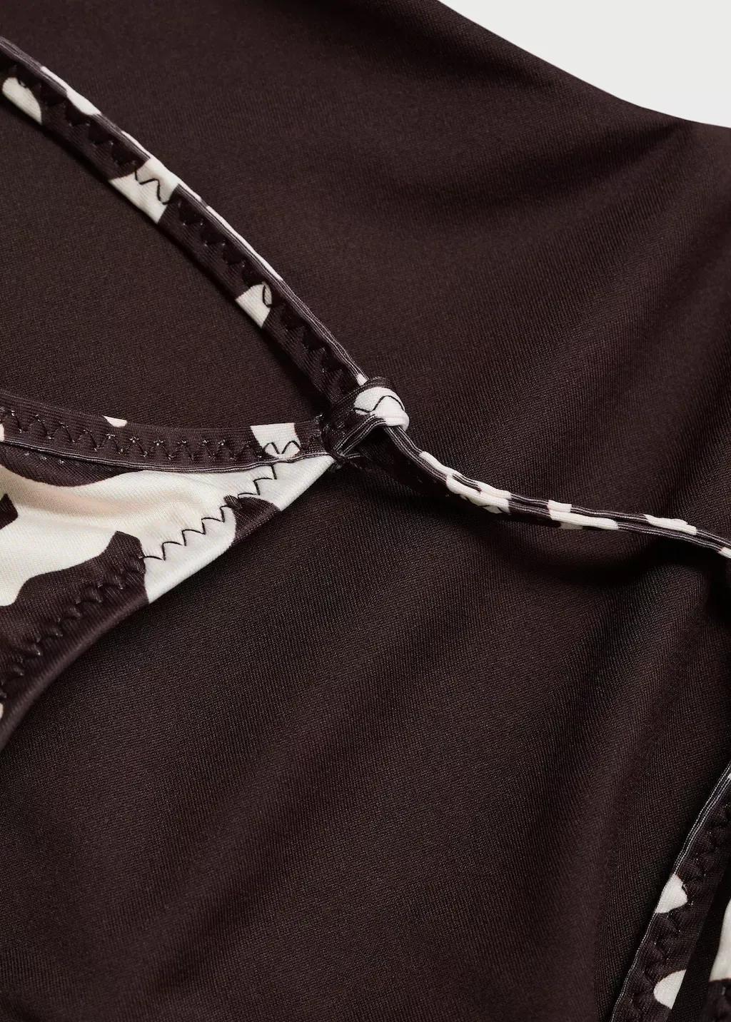 Brown Printed Swimsuit, , large image number 3