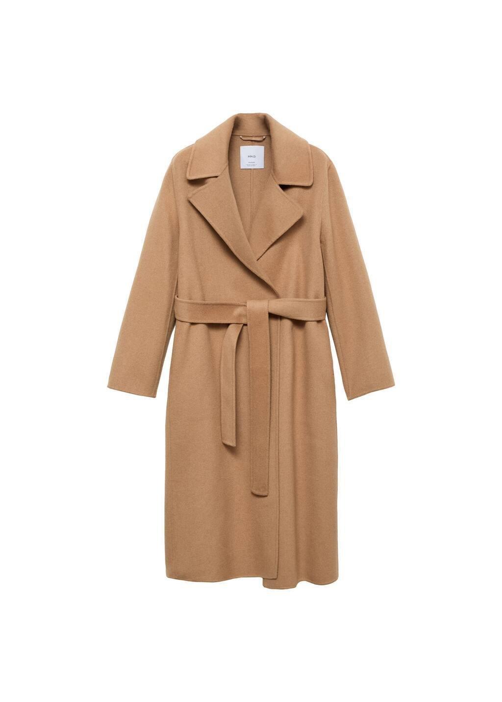 Brown Belt Handmade Coat, , large image number 3