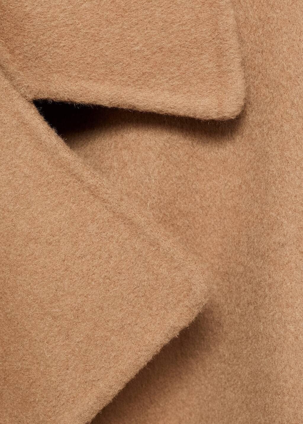 Brown Belt Handmade Coat, , large image number 6