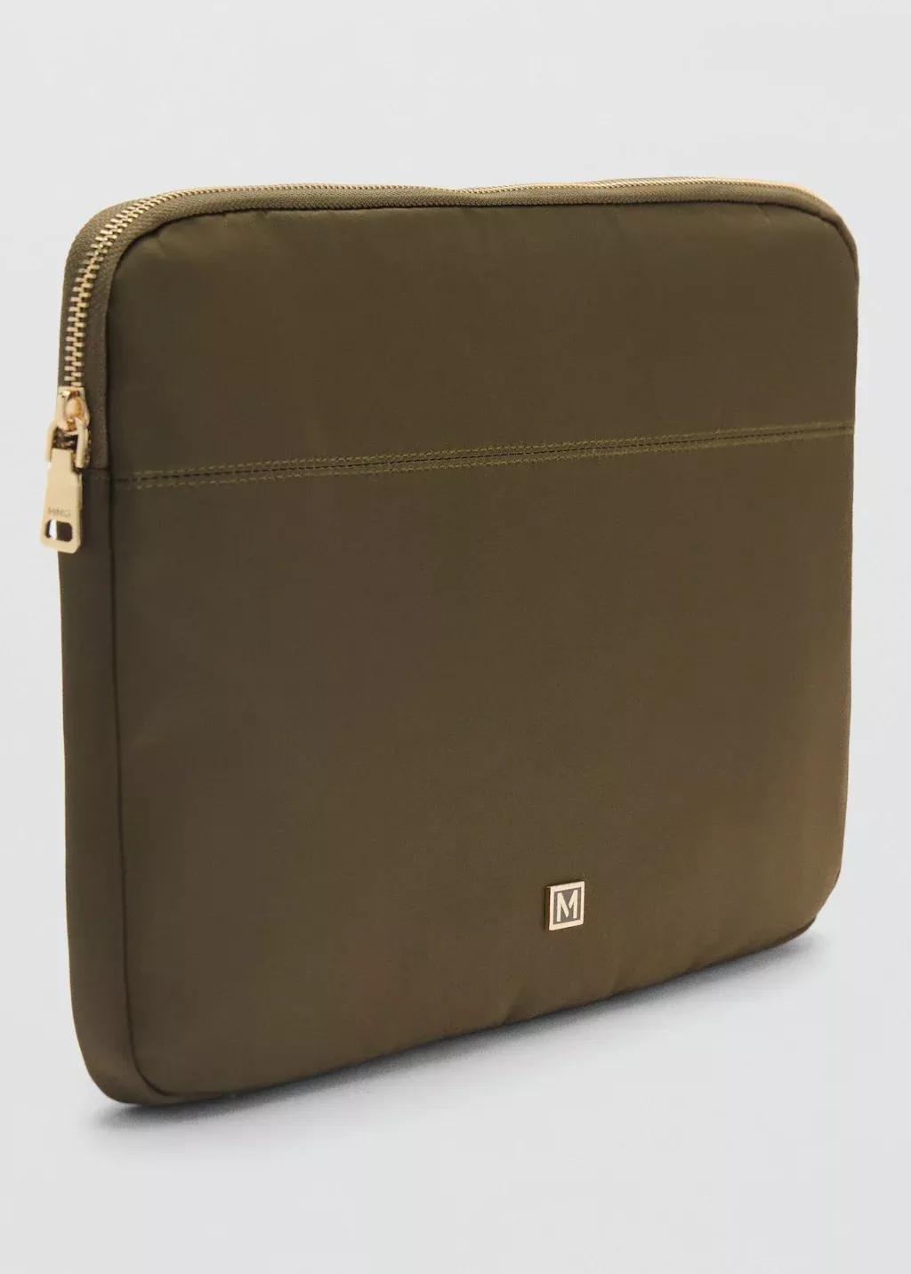 Khaki Nylon Case With Zip, 0201_37, large image number 0