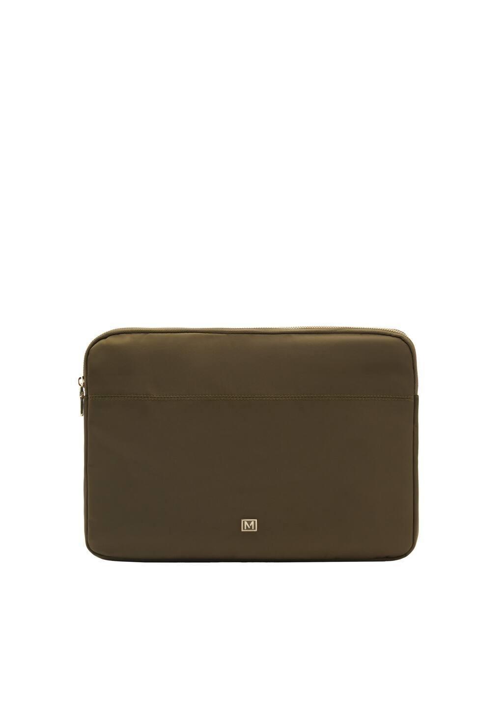 Khaki Plain Laptop Bag, 0201_37, large image number 3
