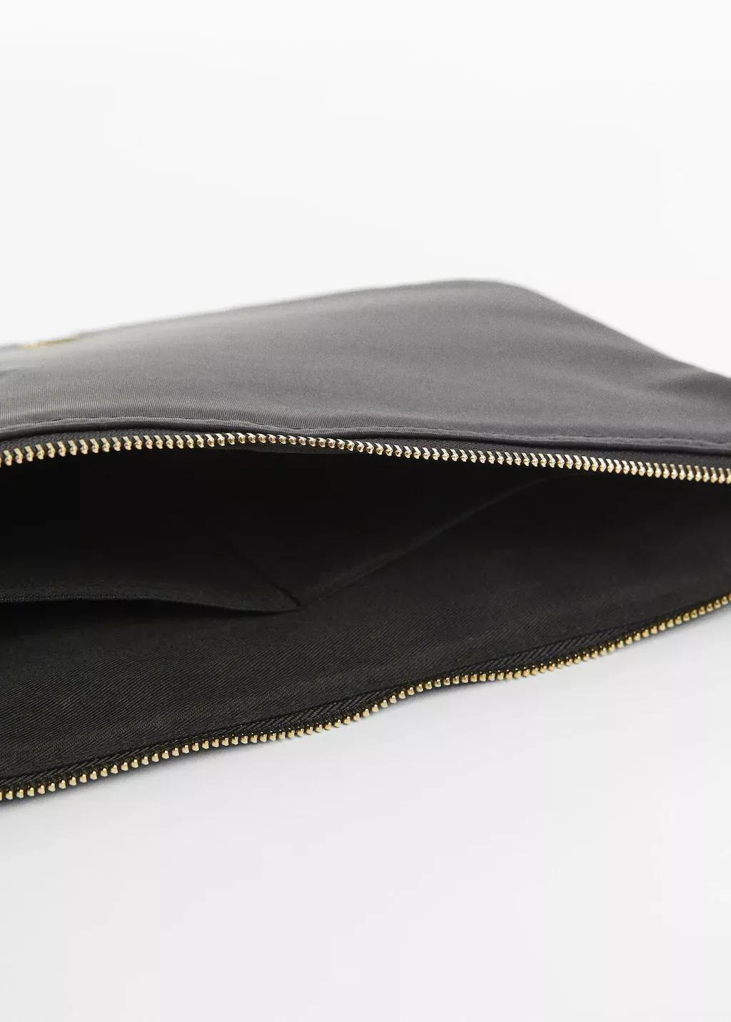 Black Nylon Case With Zip, 0201_99, large image number 2