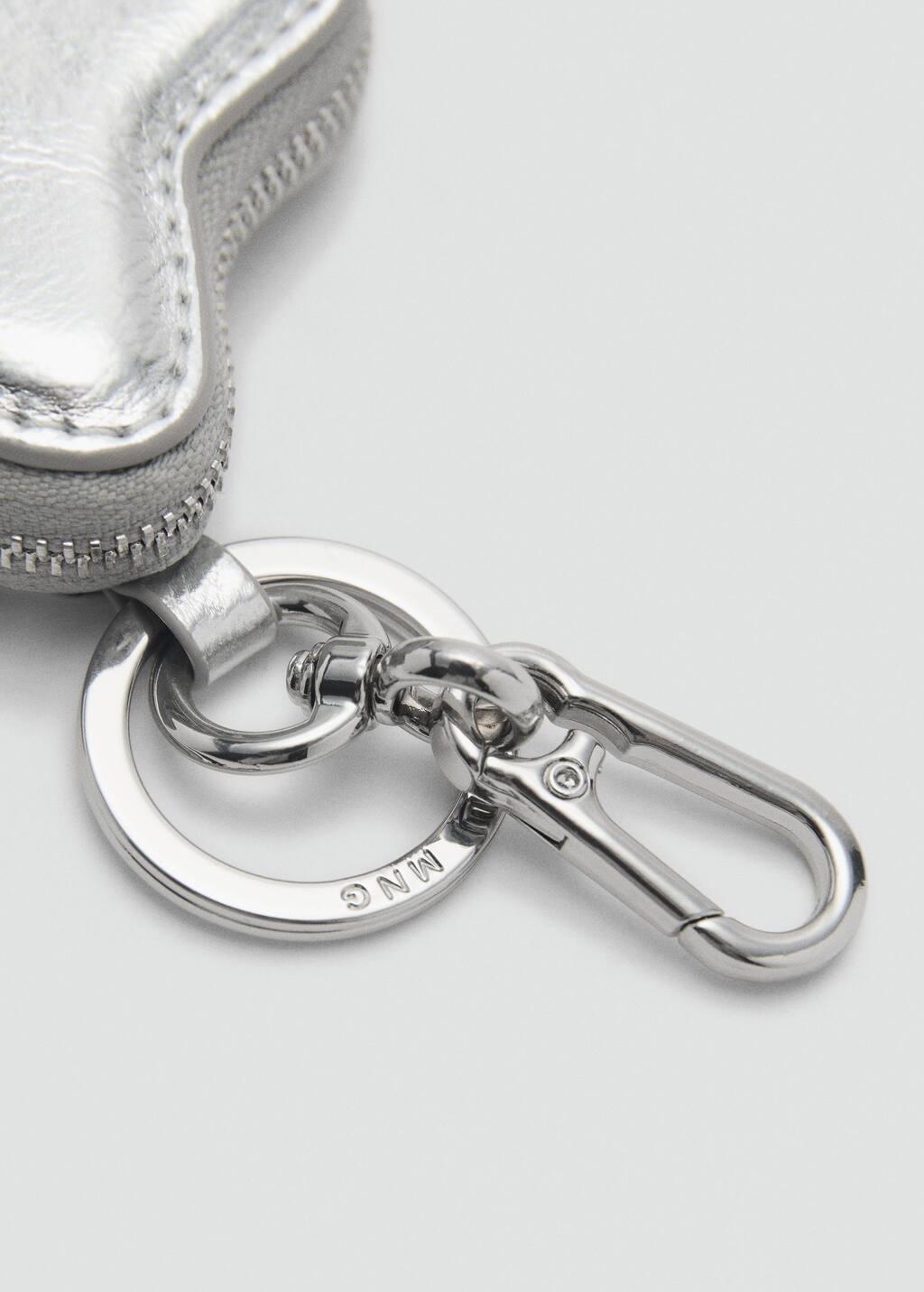 Silver Star Keychain, Silver, large image number 1