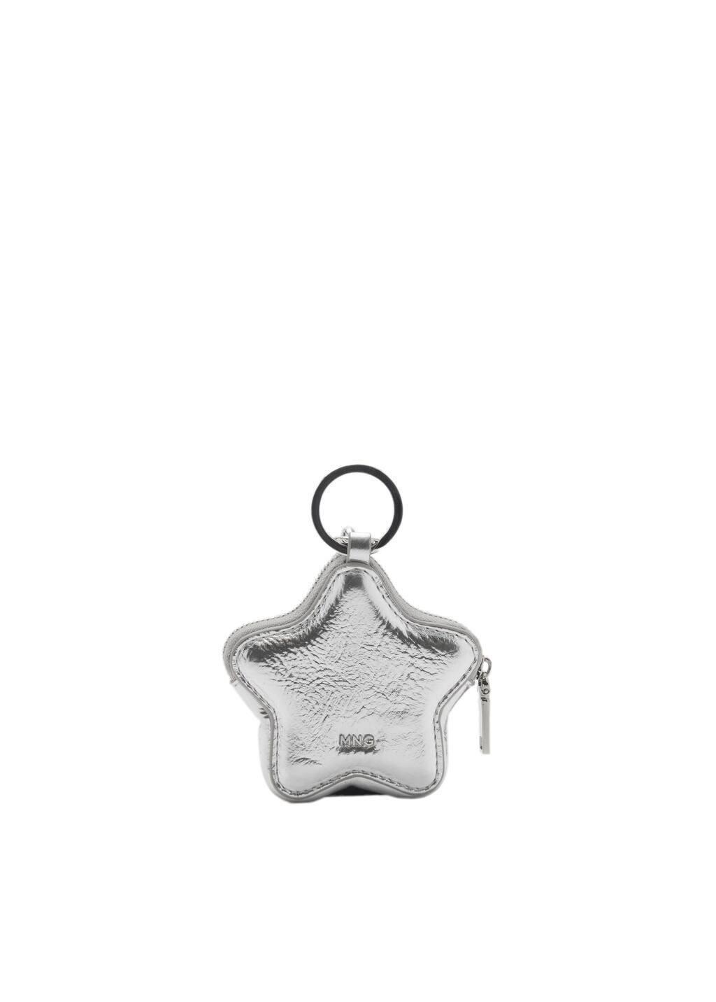 Silver Star Keychain, Silver, large image number 2