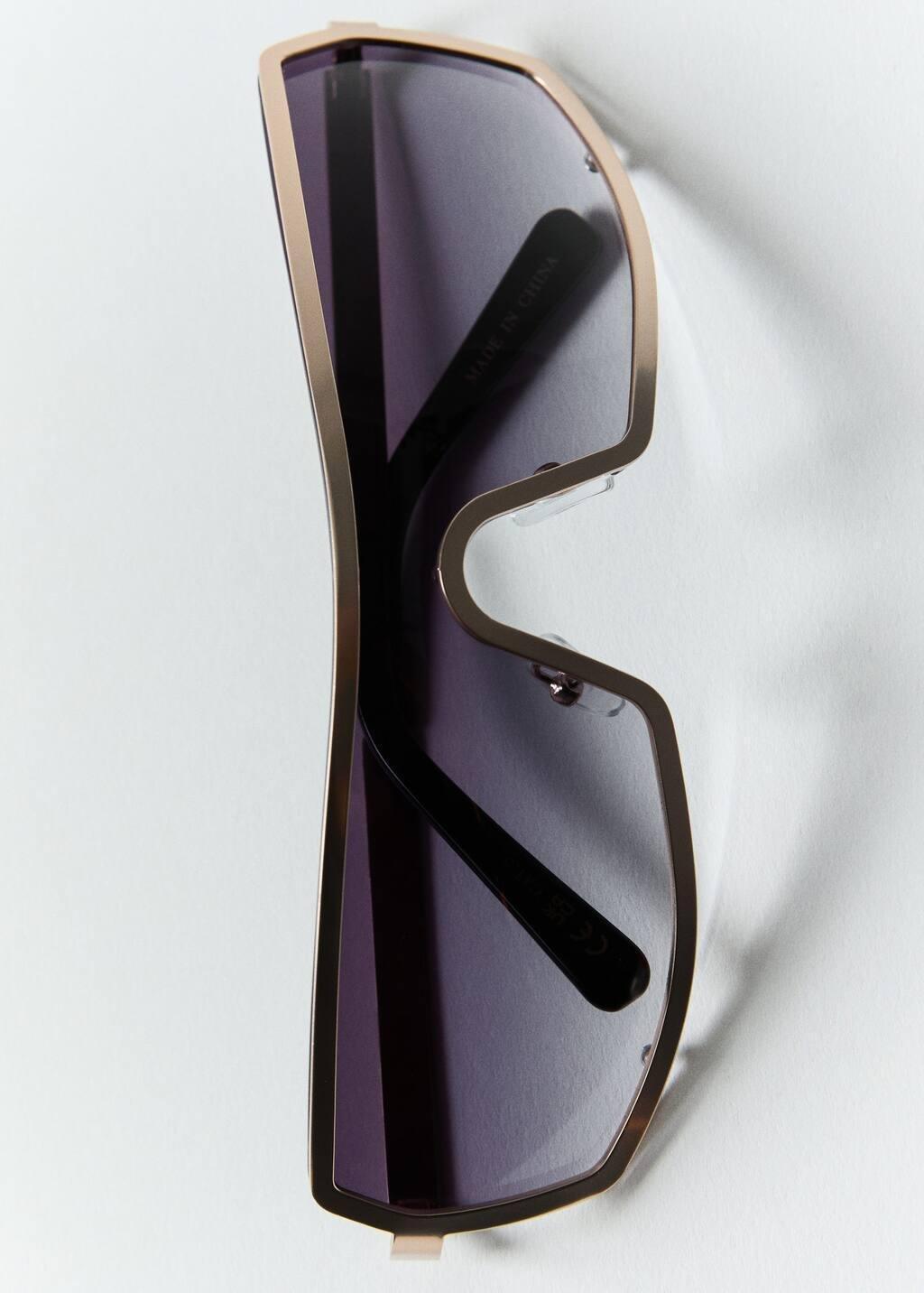 Gold Shield Sunglasses, Gold, large image number 2