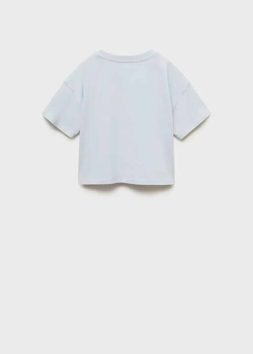 Blue T-Shirt With Embroidery, , large image number 1