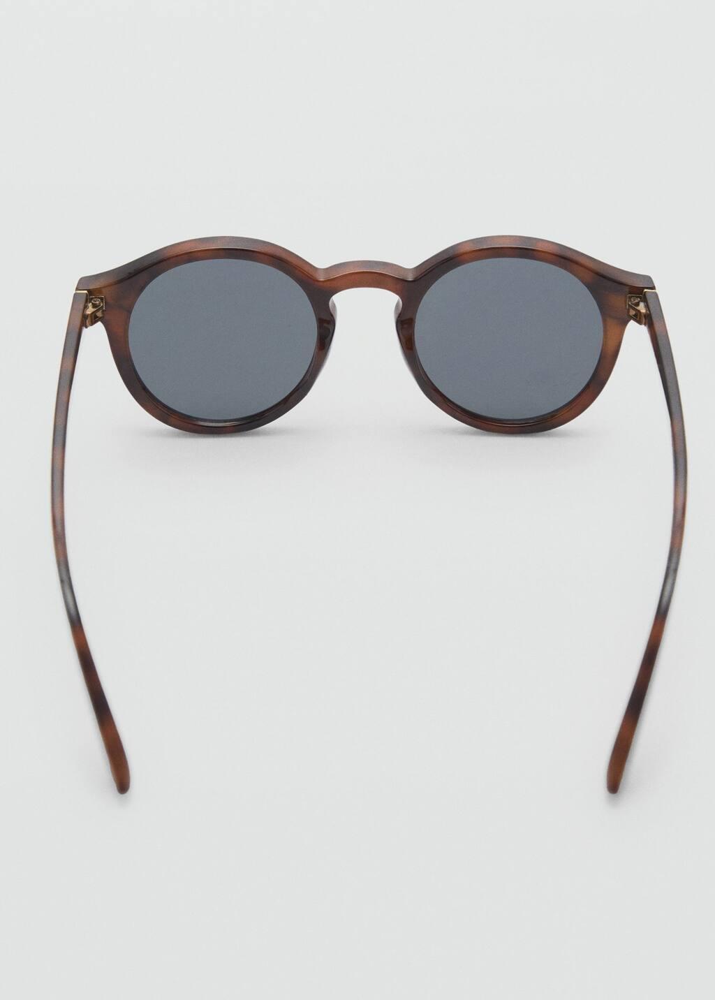 Brown Round-Framed Sunglasses, Brown, large image number 1