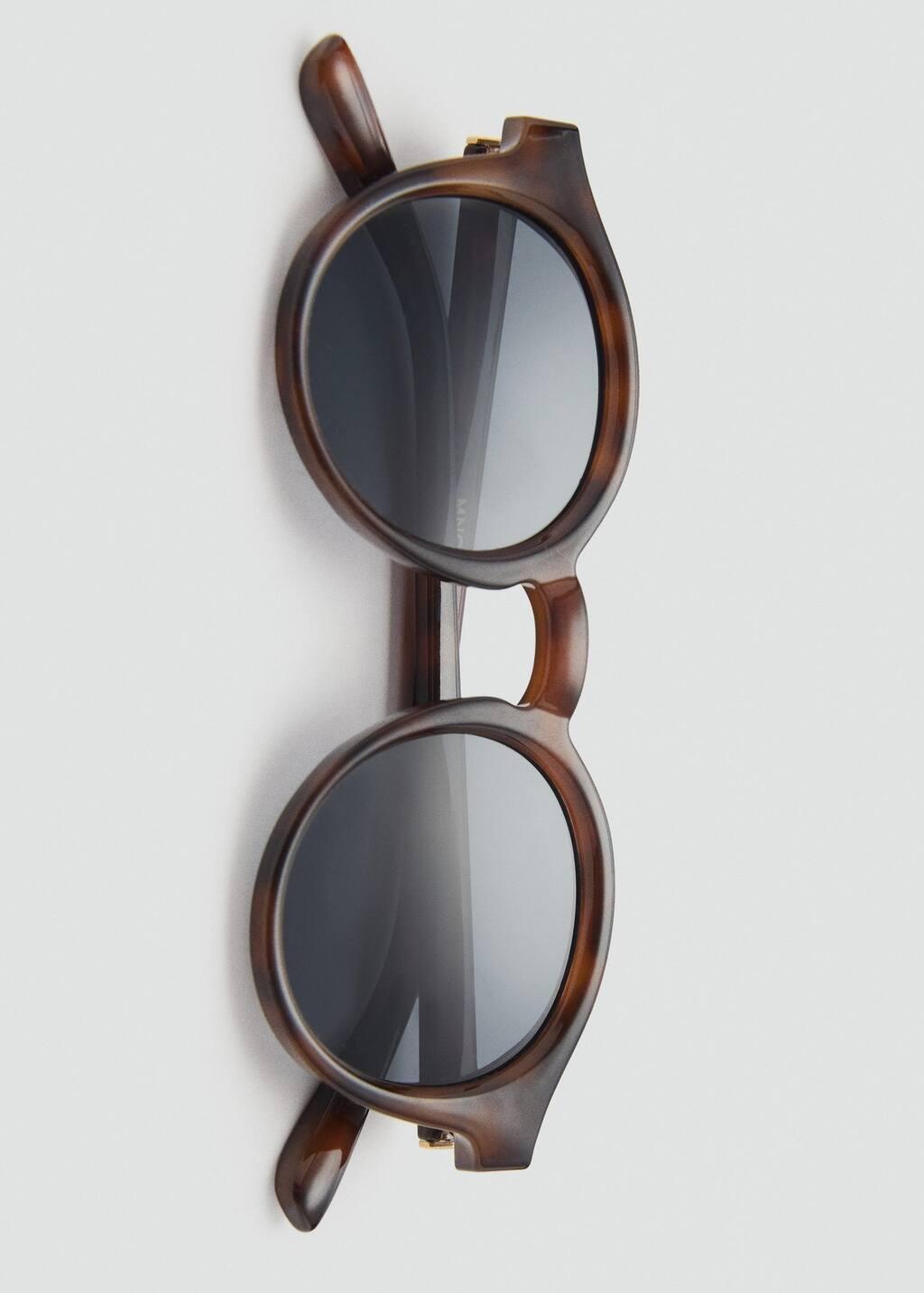 Brown Round-Framed Sunglasses, Brown, large image number 2