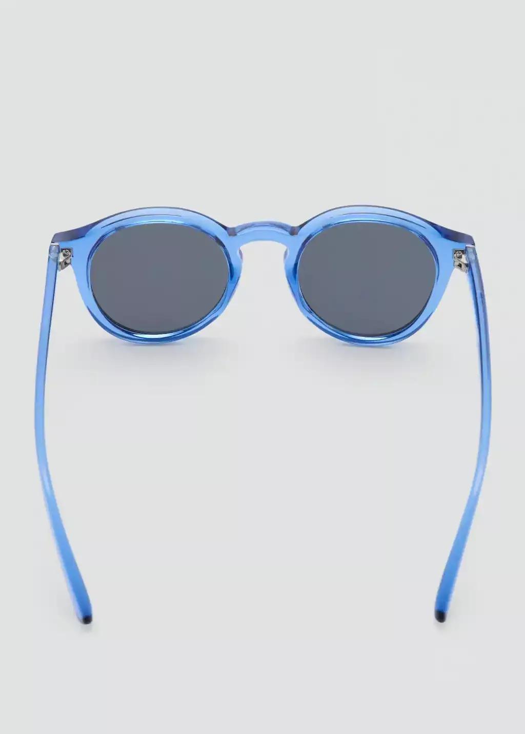 Navy Round-Framed Sunglasses, Navy, large image number 1