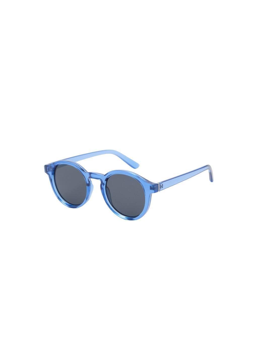 Navy Round-Framed Sunglasses, Navy, large image number 3