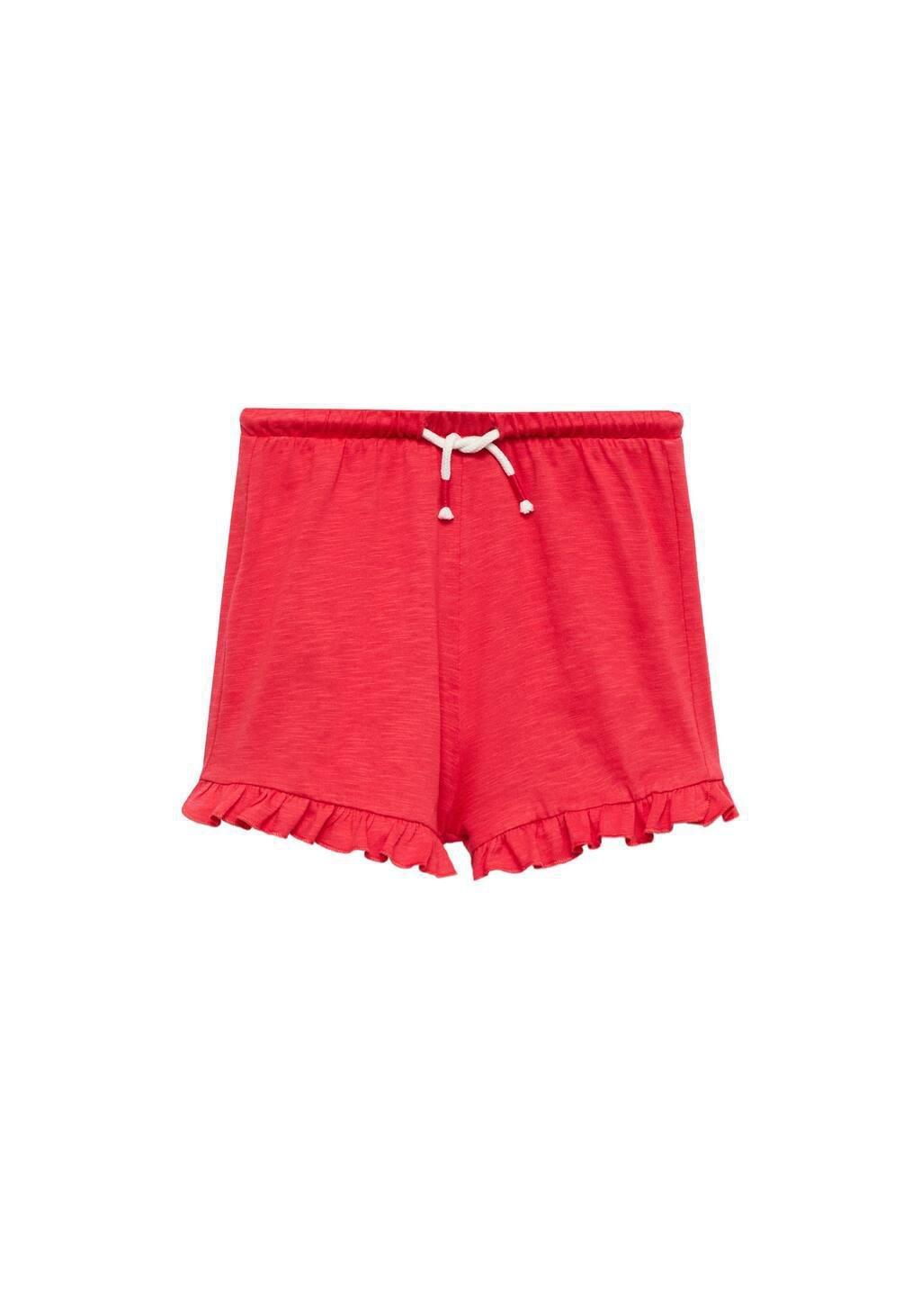 BRIGHT PINK Elastic waist shorts, Kids Girl, , large image number 0