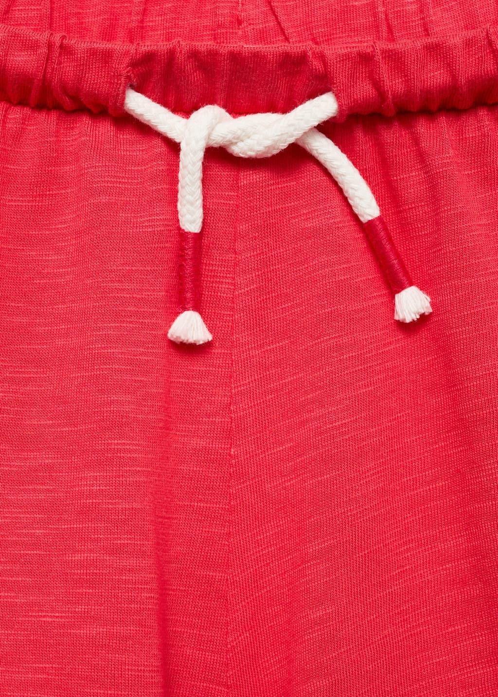 BRIGHT PINK Elastic waist shorts, Kids Girl, , large image number 2