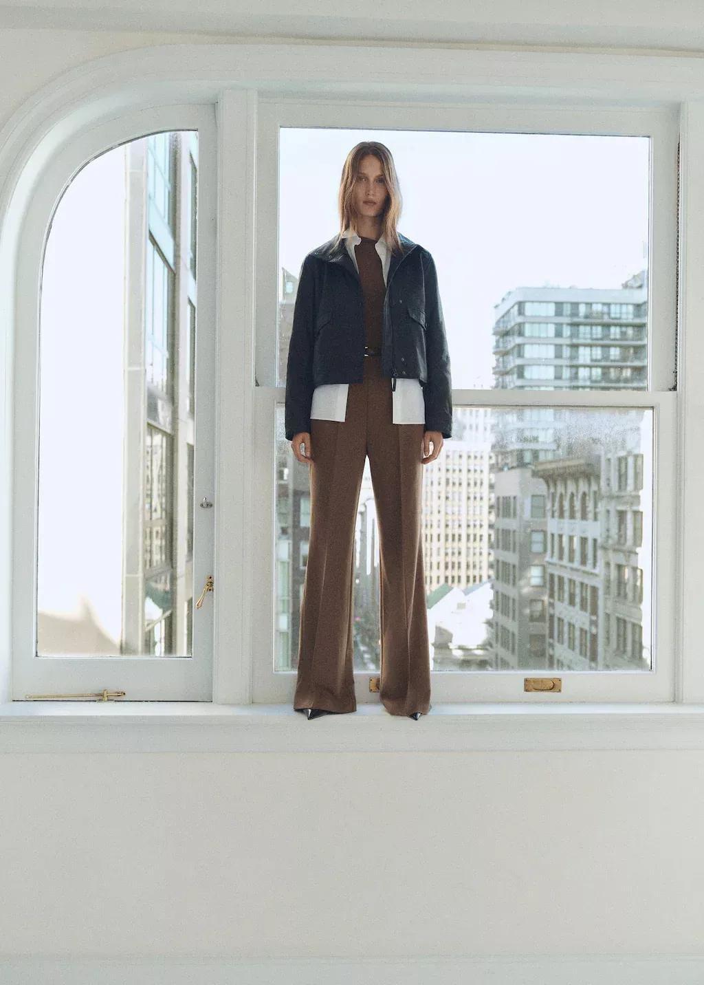 Brown Asymmetric Belt Jumpsuit, , large image number 1