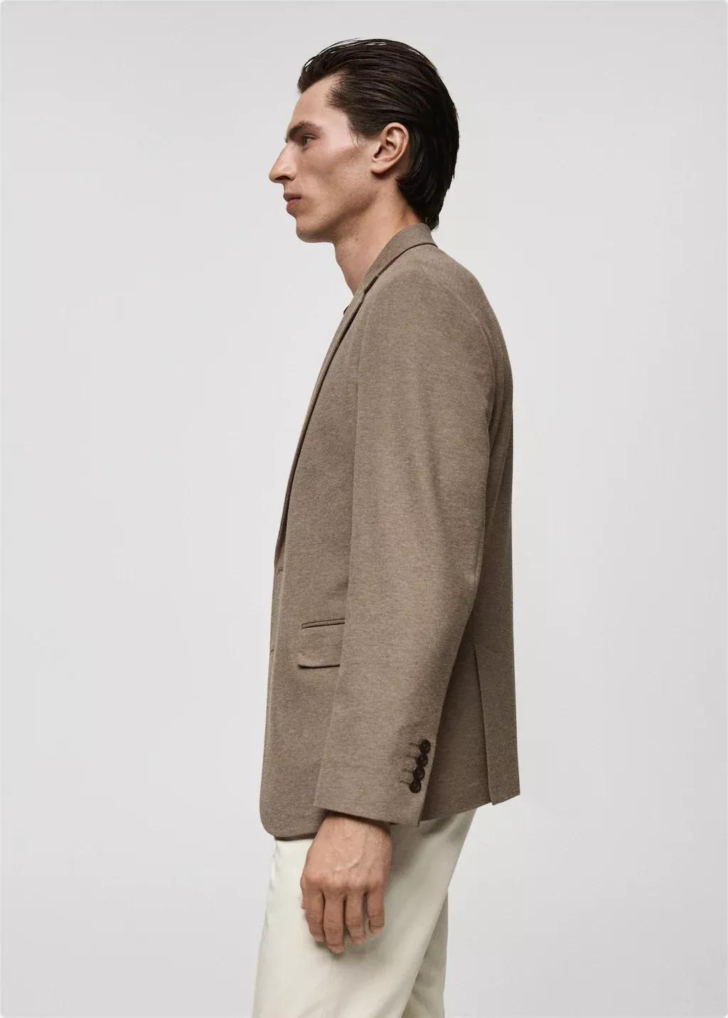 Brown Tailored Blazer Jacket, , large image number 2