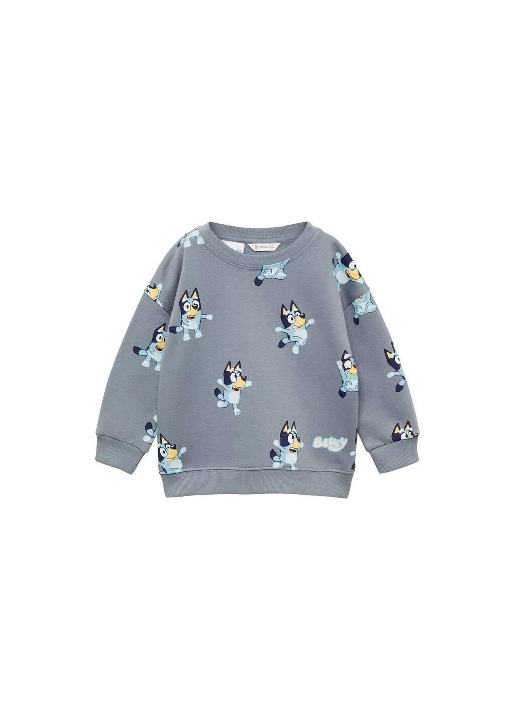 Blue Bluey-Print Sweatshirt, , large image number 0