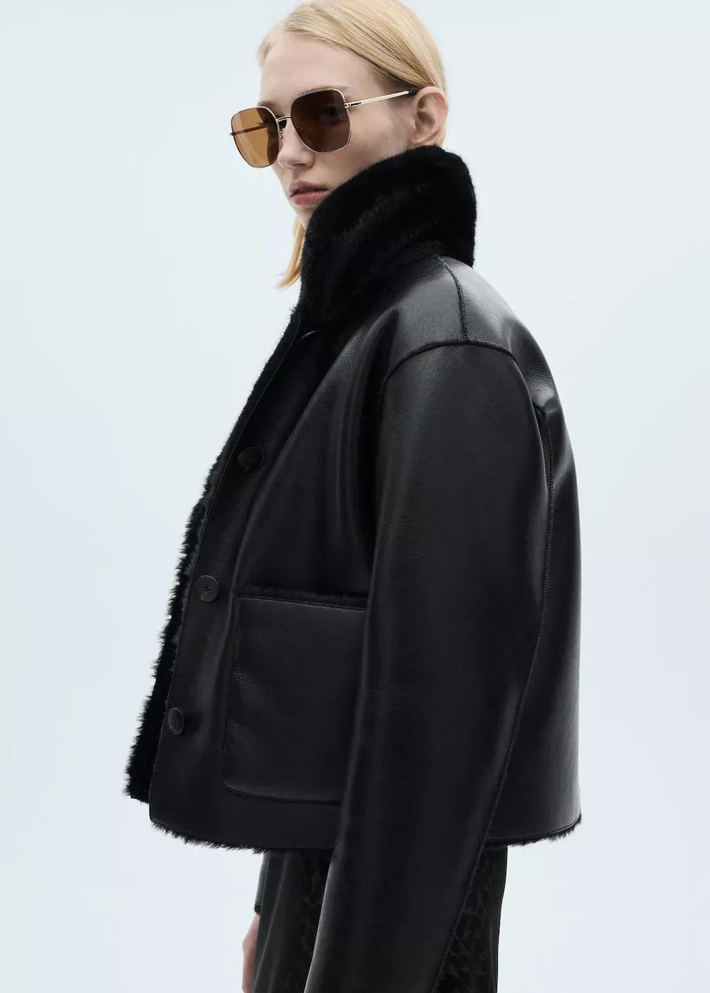 Black Reversible Quilted Jacket, , large image number 2