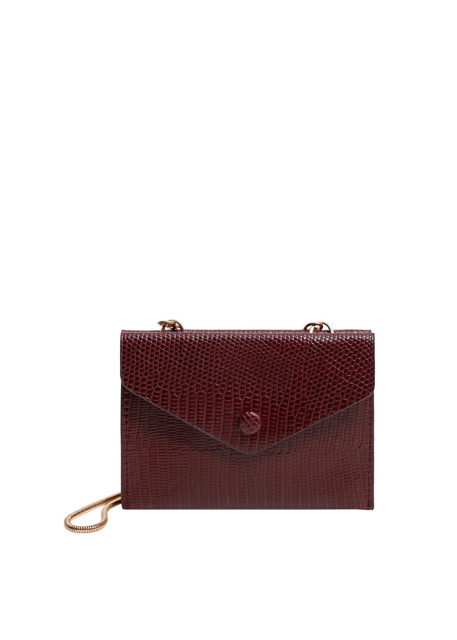 Dark Red Chain Cardholder, Women, , large image number 0