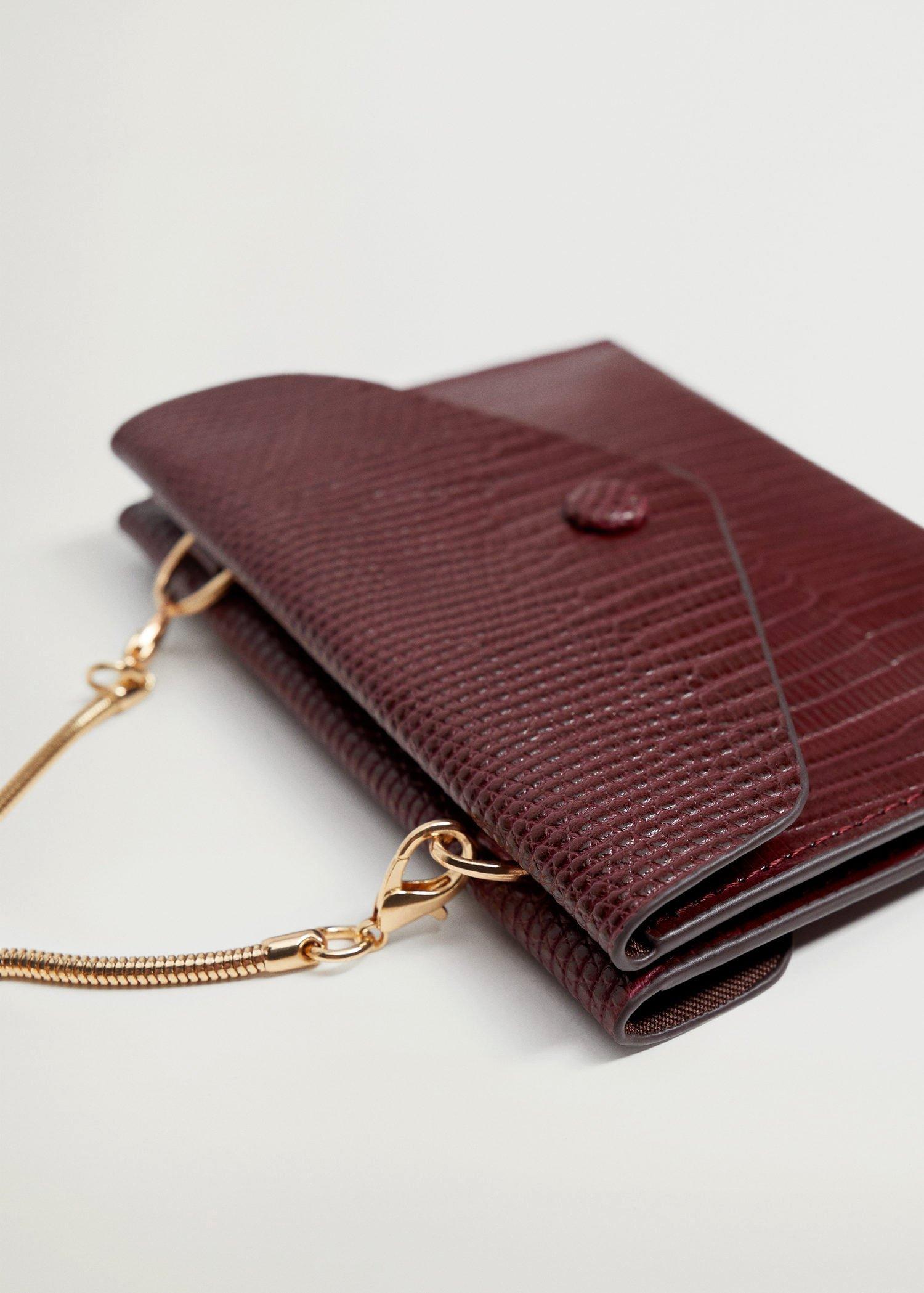 Dark Red Chain Cardholder, Women, , large image number 1