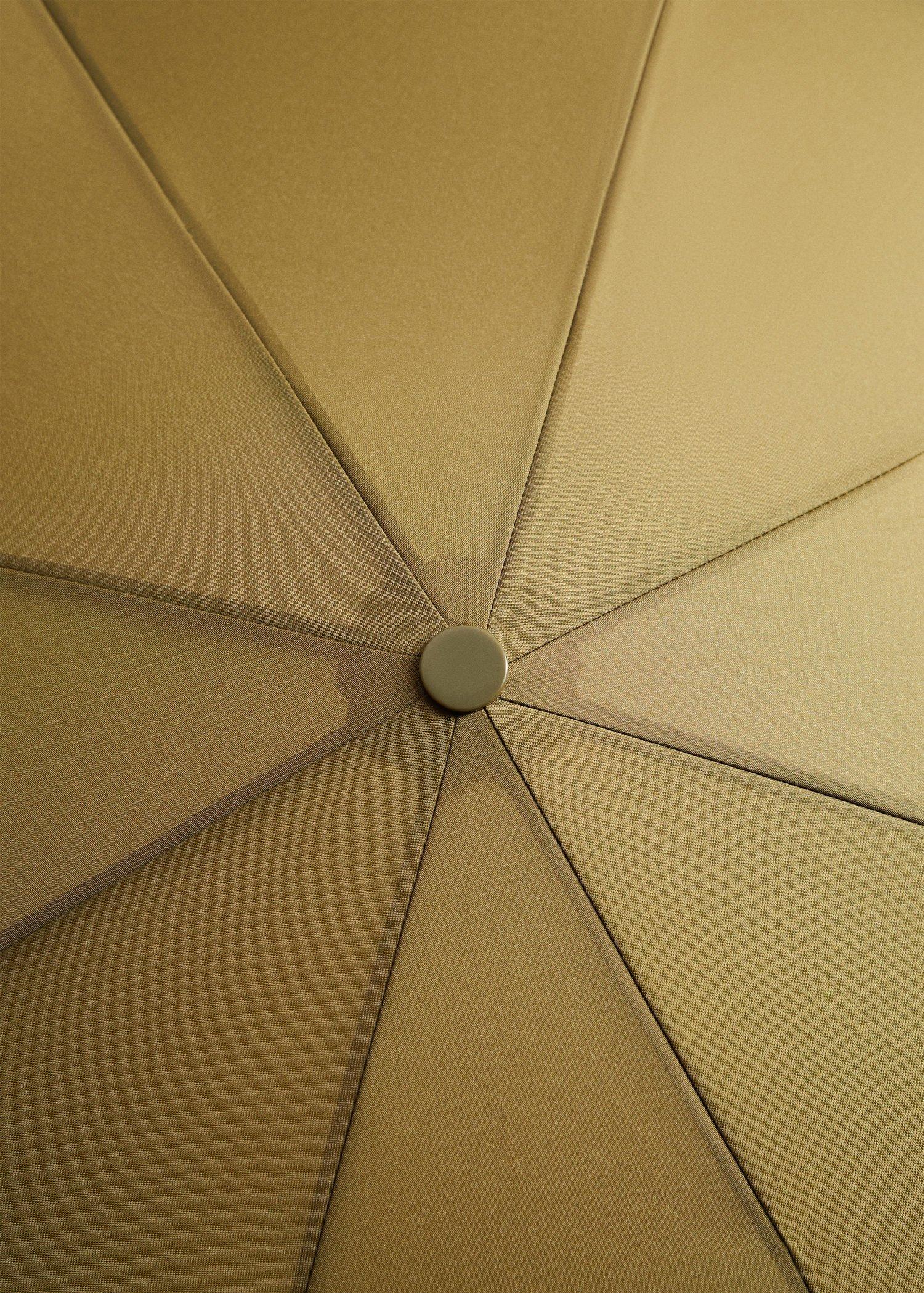 Khaki Plain Folding Umbrella, Women, , large image number 3