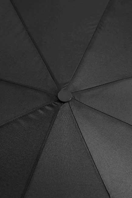 Black Plain Folding Umbrella, Women, , large image number 2