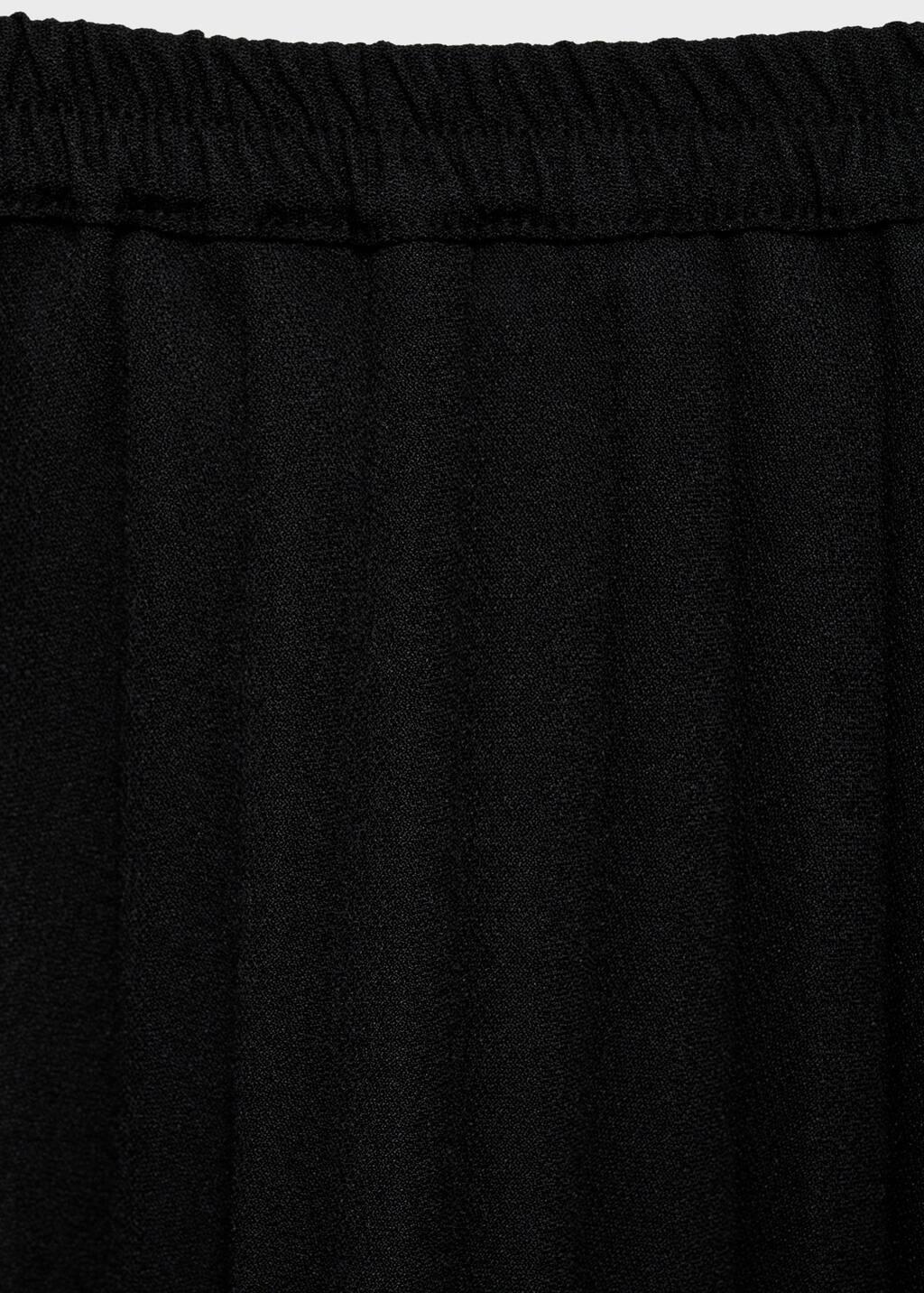 Black Long Pleated Skirt, , large image number 2