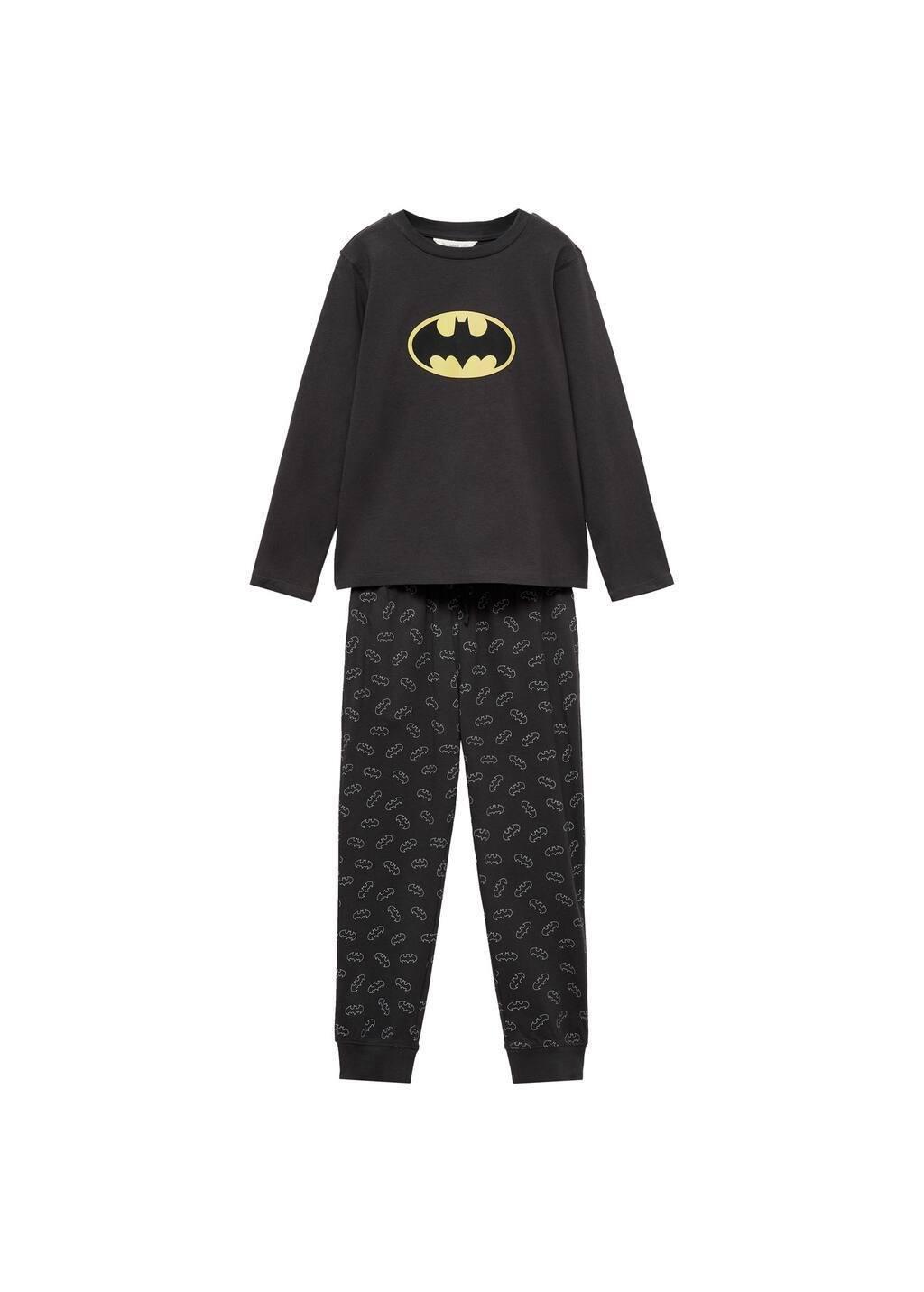 Grey Long Batman Pyjamas, Kids Boy, , medium