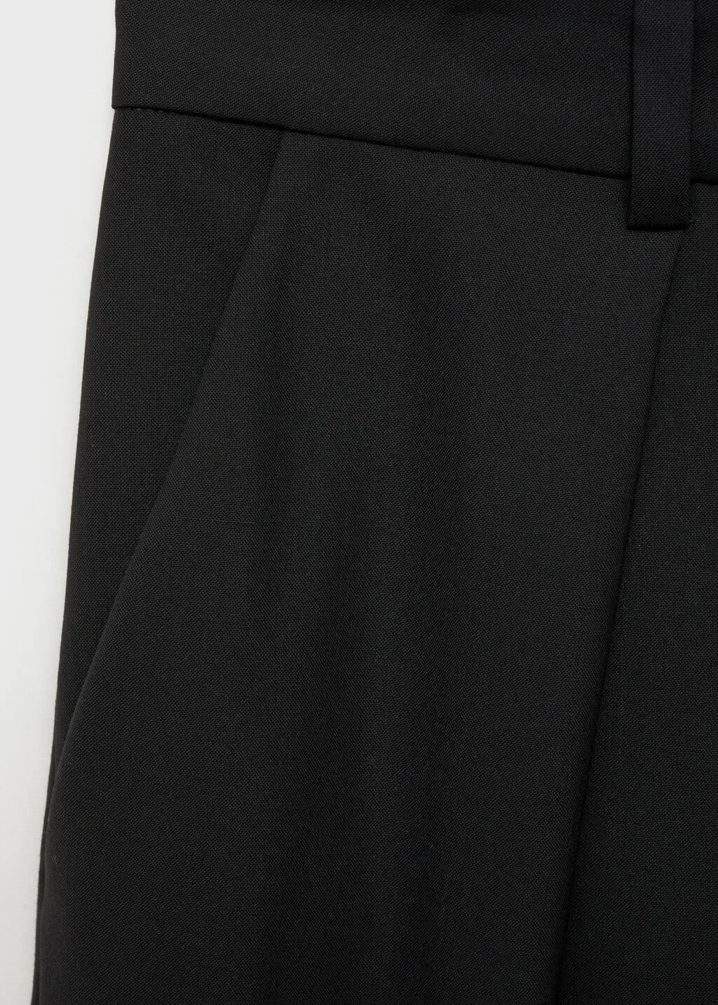 Grey Straight-Fit Pleated Trousers, , large image number 2