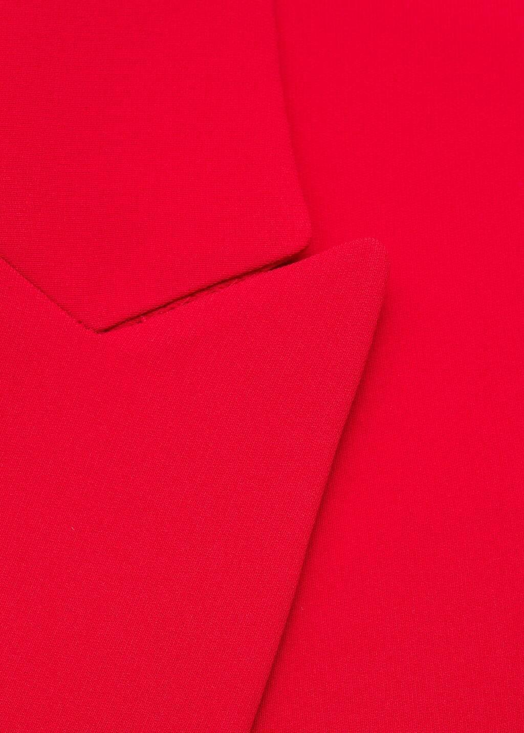 Red Structured Suit Jacket, Red, large image number 8