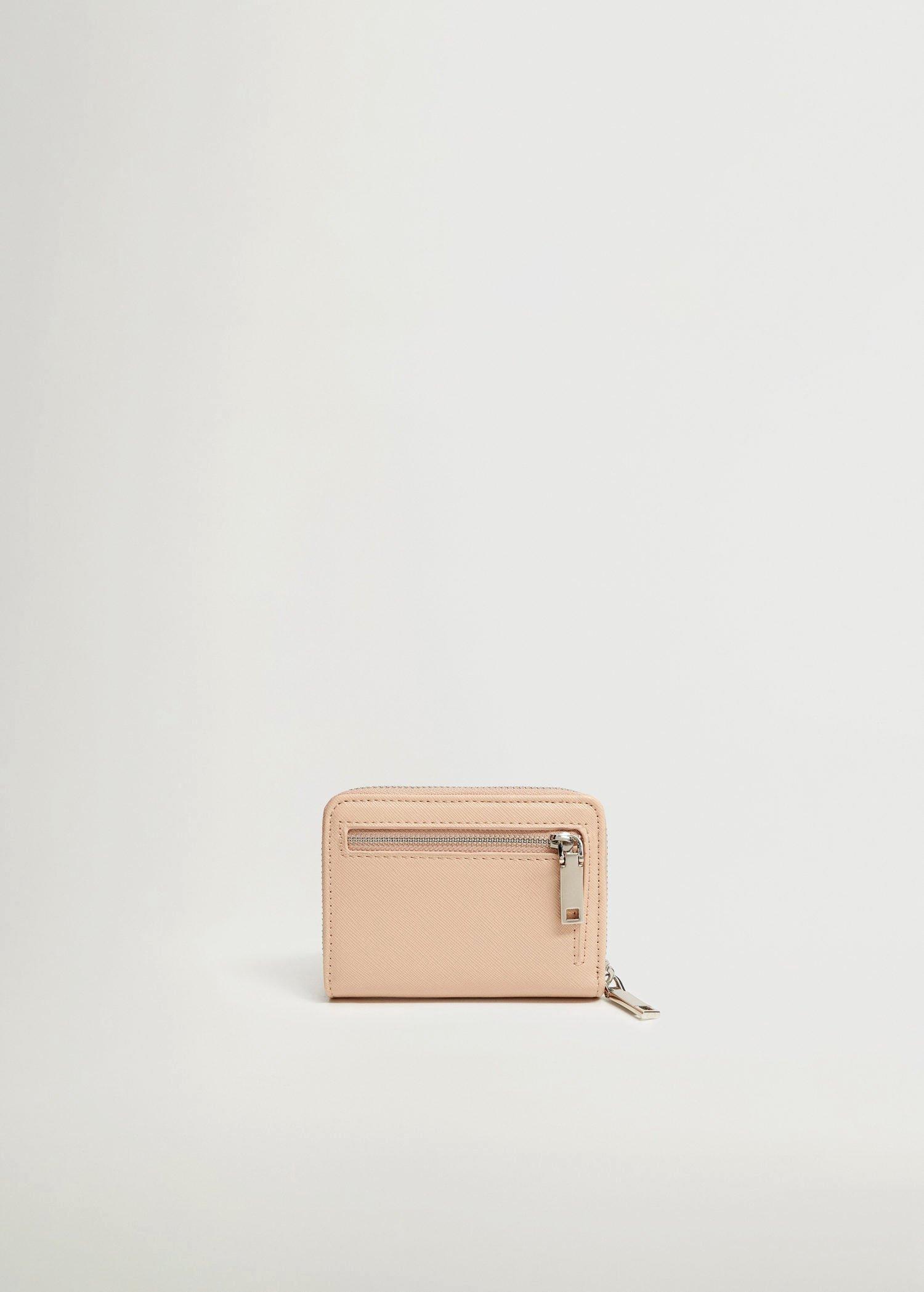Pastel Pink Saffiano-Effect Wallet, Women, , large image number 2
