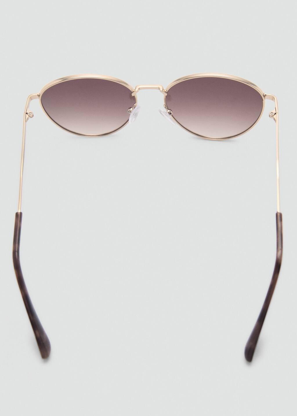 Gold Metallic Frame Sunglasses, 0201_OR, large image number 1