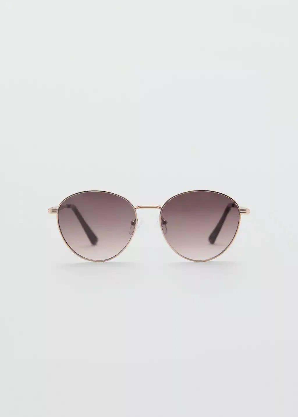 Gold Metallic Frame Sunglasses, 0201_OR, large image number 4