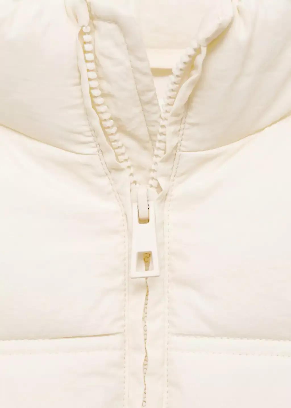 Beige Quilted Gilet, Kids Girl, , large image number 3